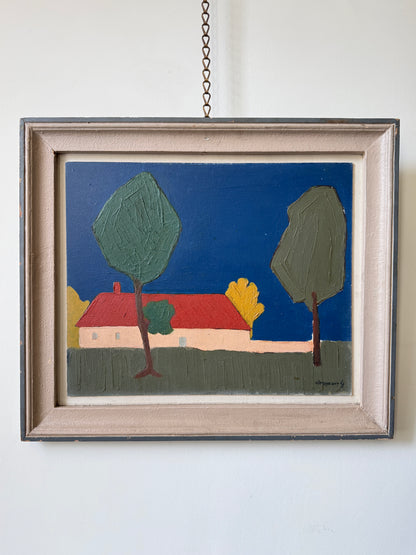 G. Stroobant, Belgian Modernist Landscape, c.1960