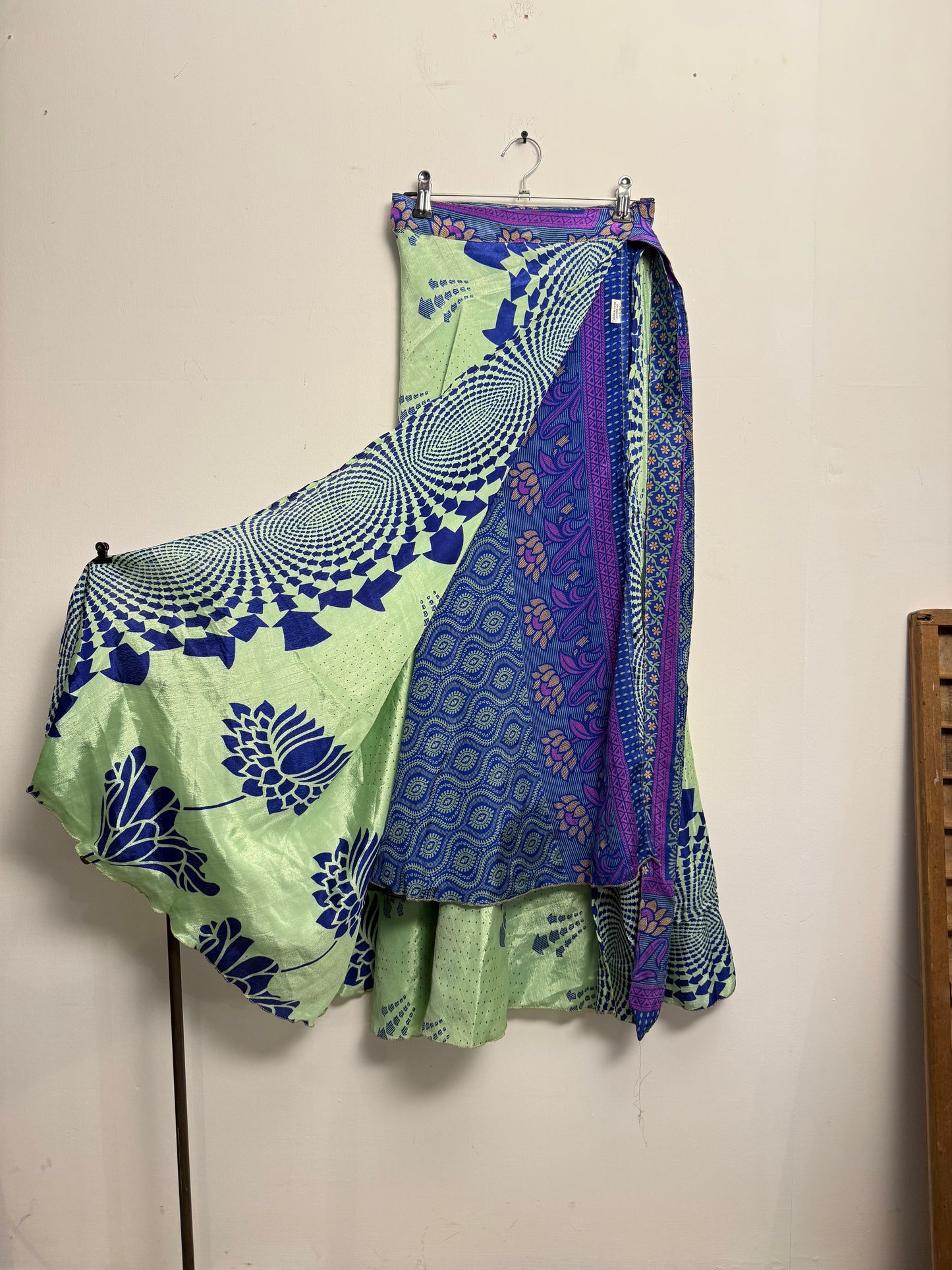Vintage Saree Silk Wrap Skirt