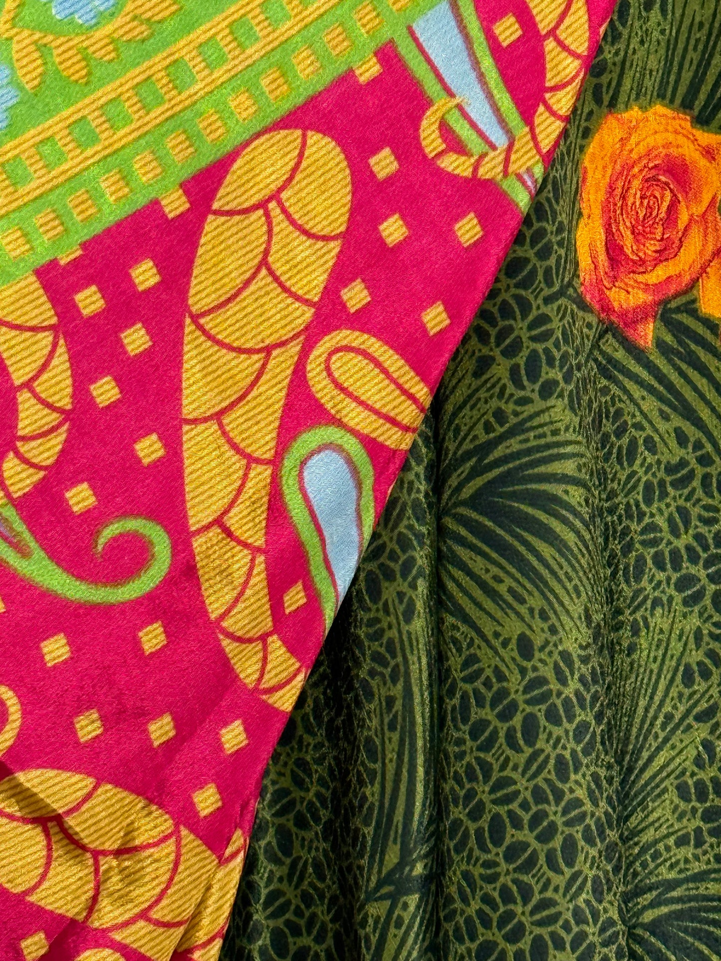 Vintage Saree Silk Wrap Skirt