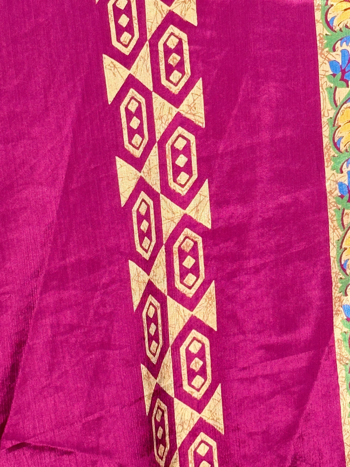 Vintage Saree Silk Wrap Skirt