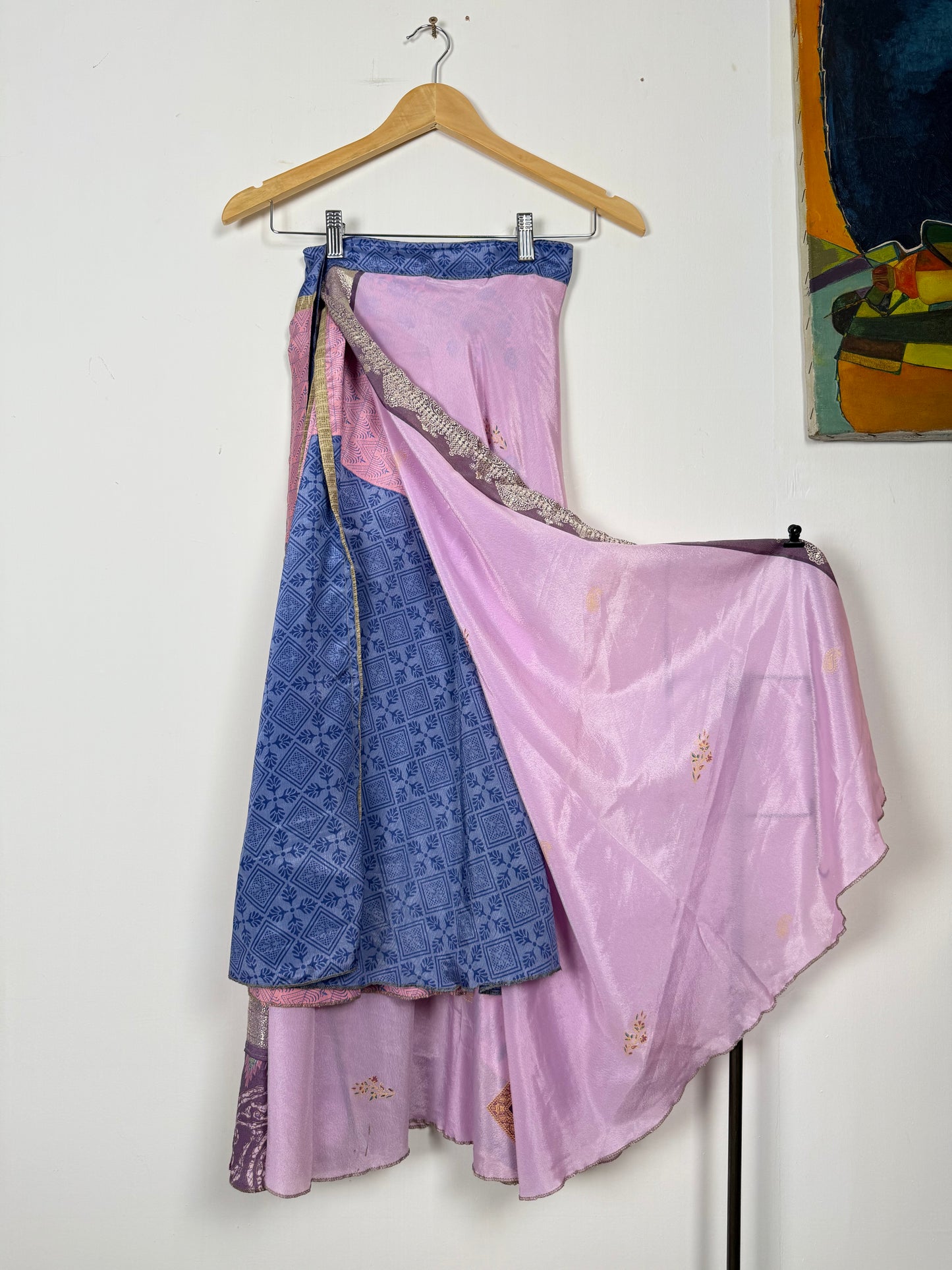 Vintage Saree Silk Wrap Skirt