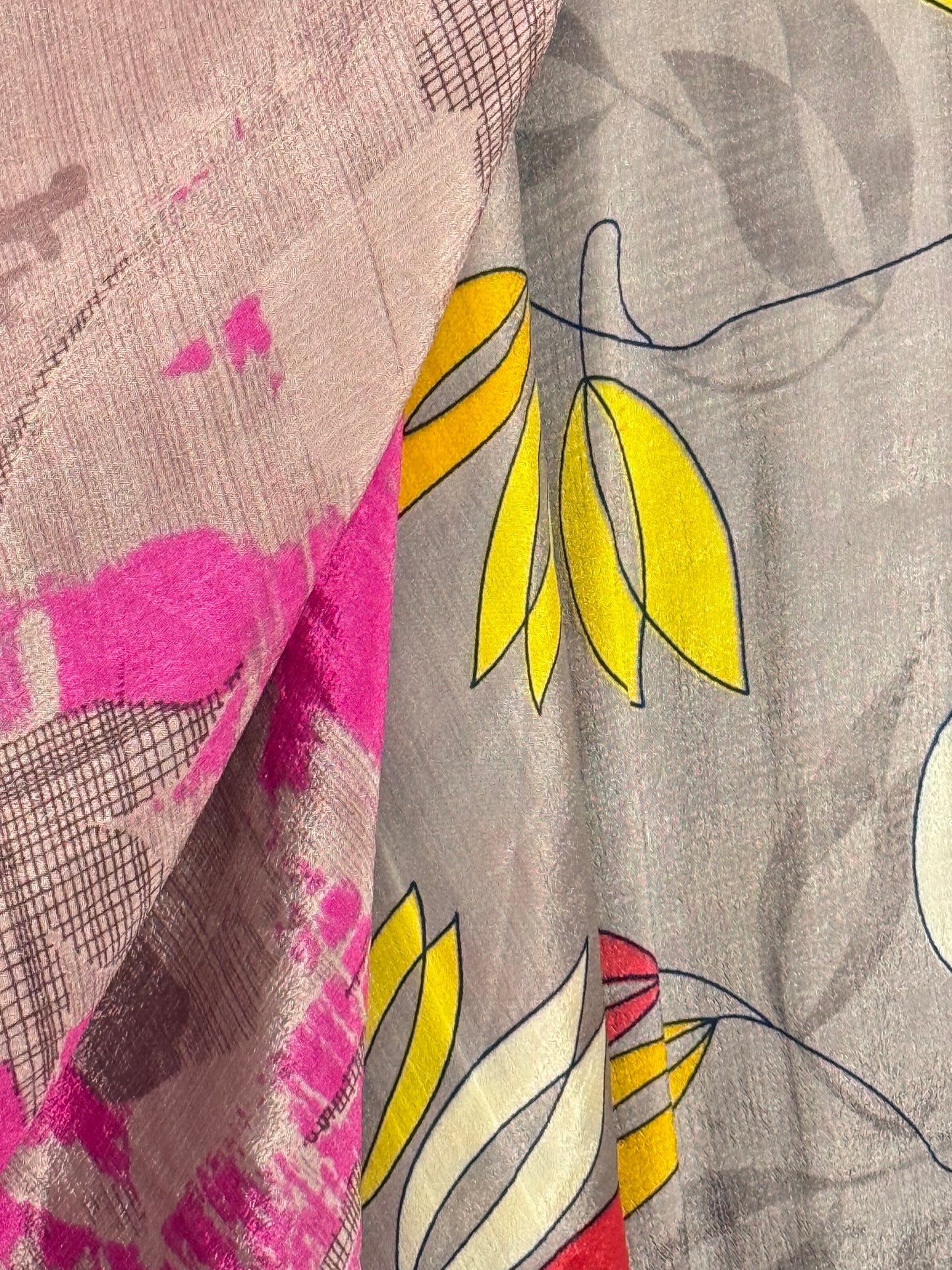 Vintage Saree Silk Wrap Skirt