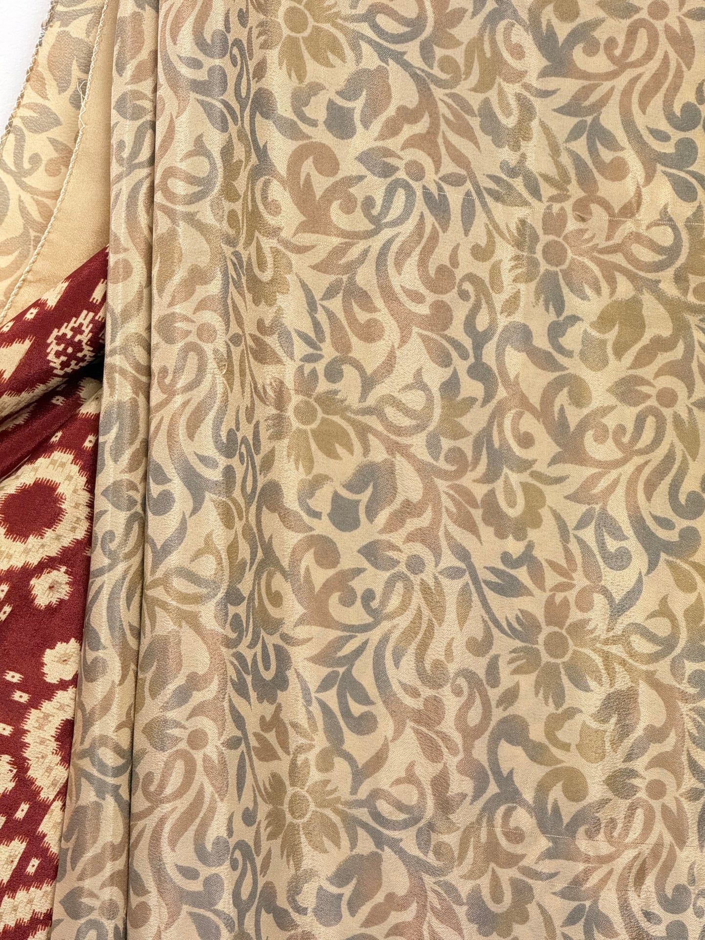 Vintage Pure Silk Saree Fabric