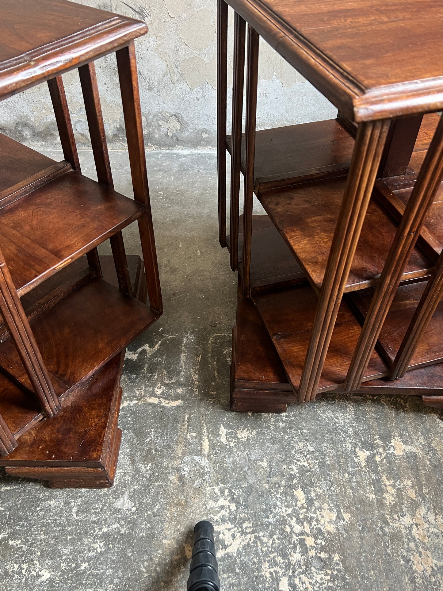 Pair of Compact Revolving Bookcases