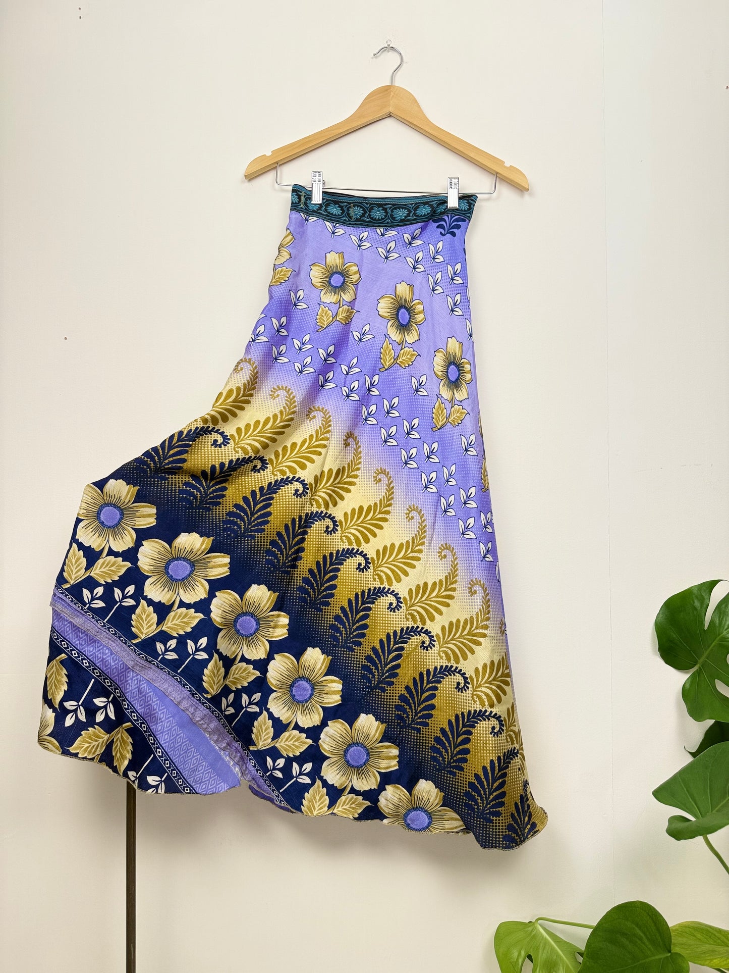 Vintage Saree Silk Wrap Skirt