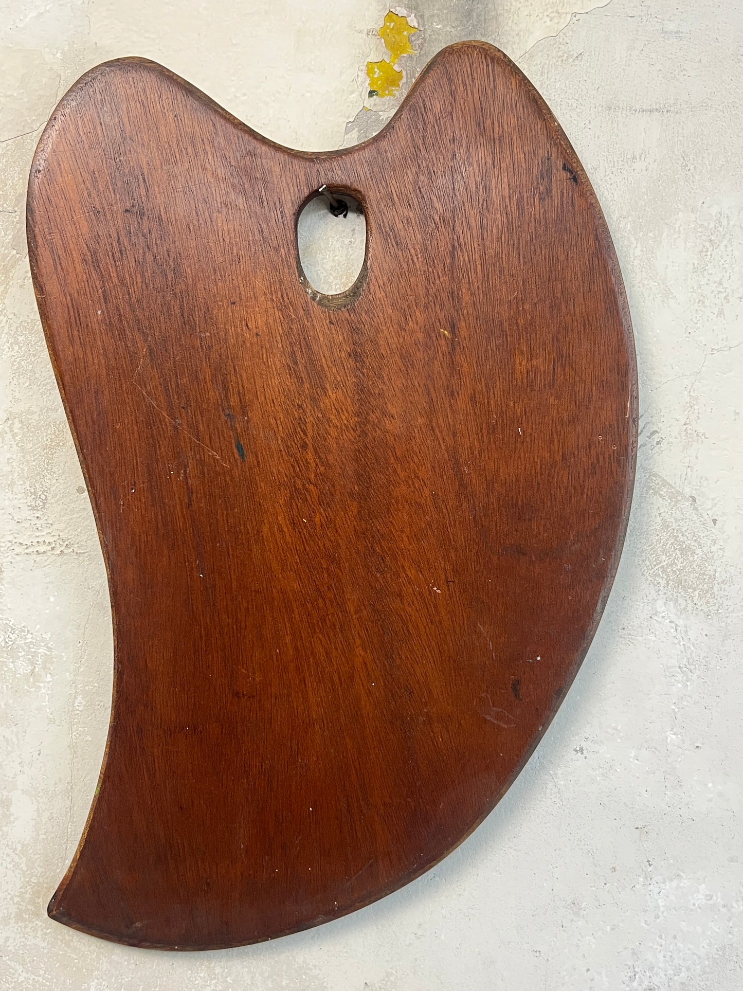 Early 20thC Mahogany Artists Palette
