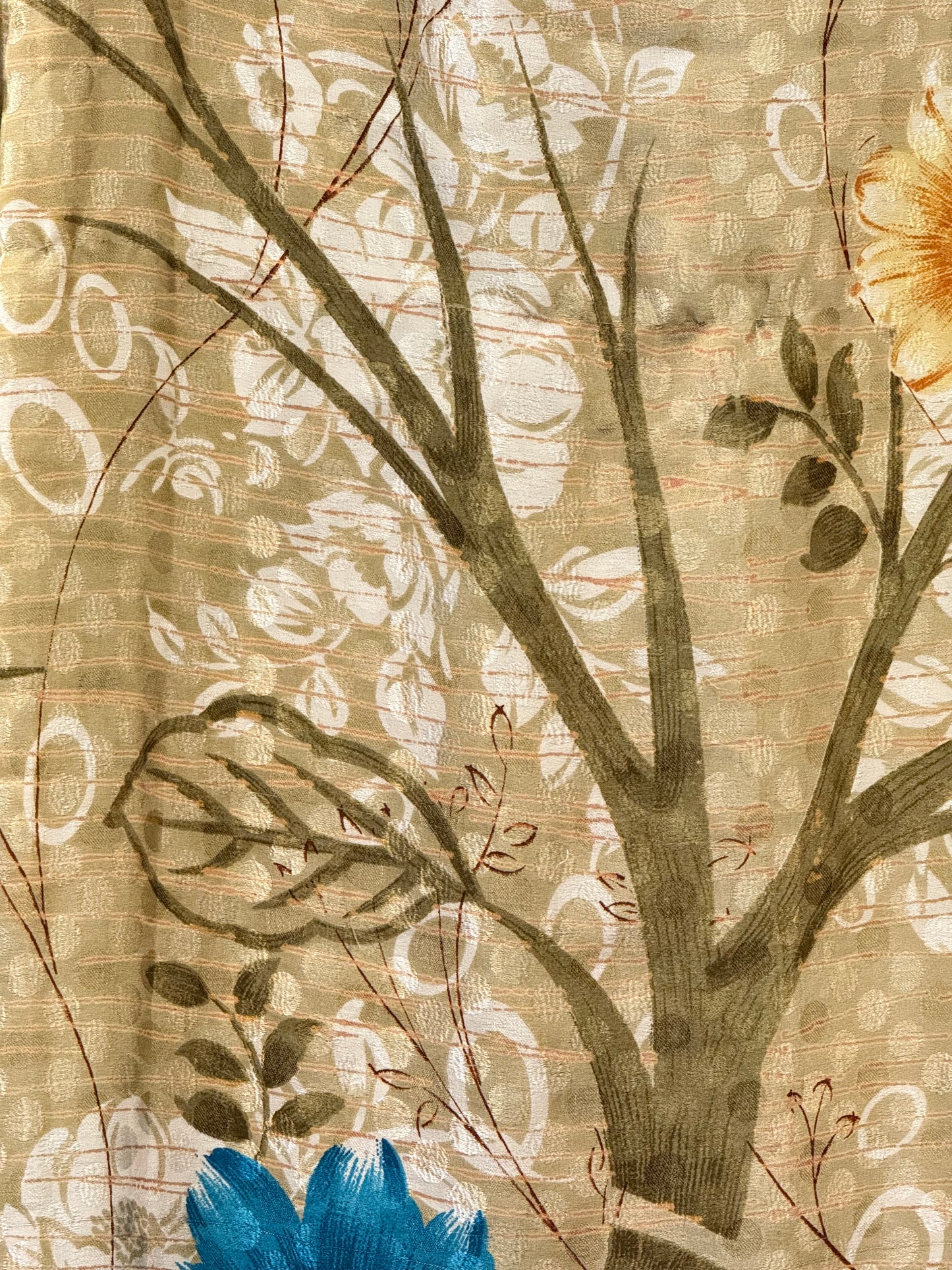 Vintage Pure Silk Saree Fabric