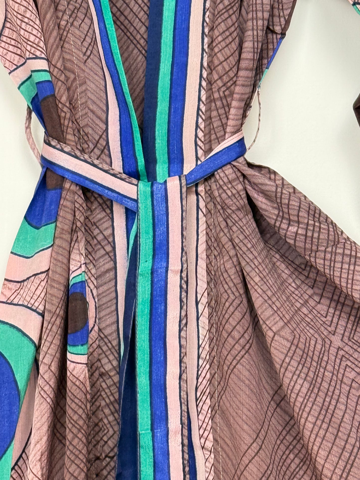 Vintage Saree Silk Kimono / Duster - Long