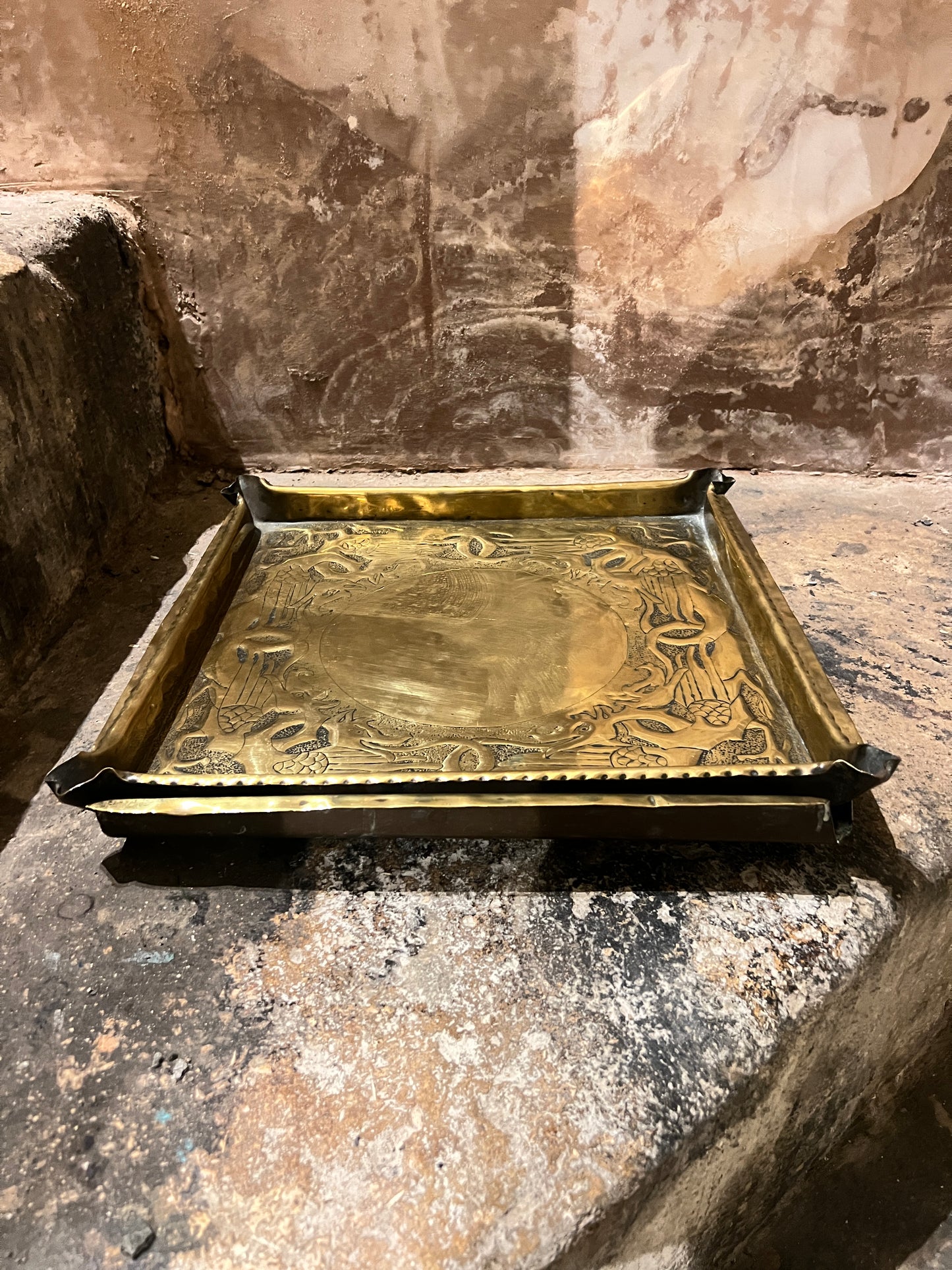 Pair of late 19thC Arts and Crafts Trays