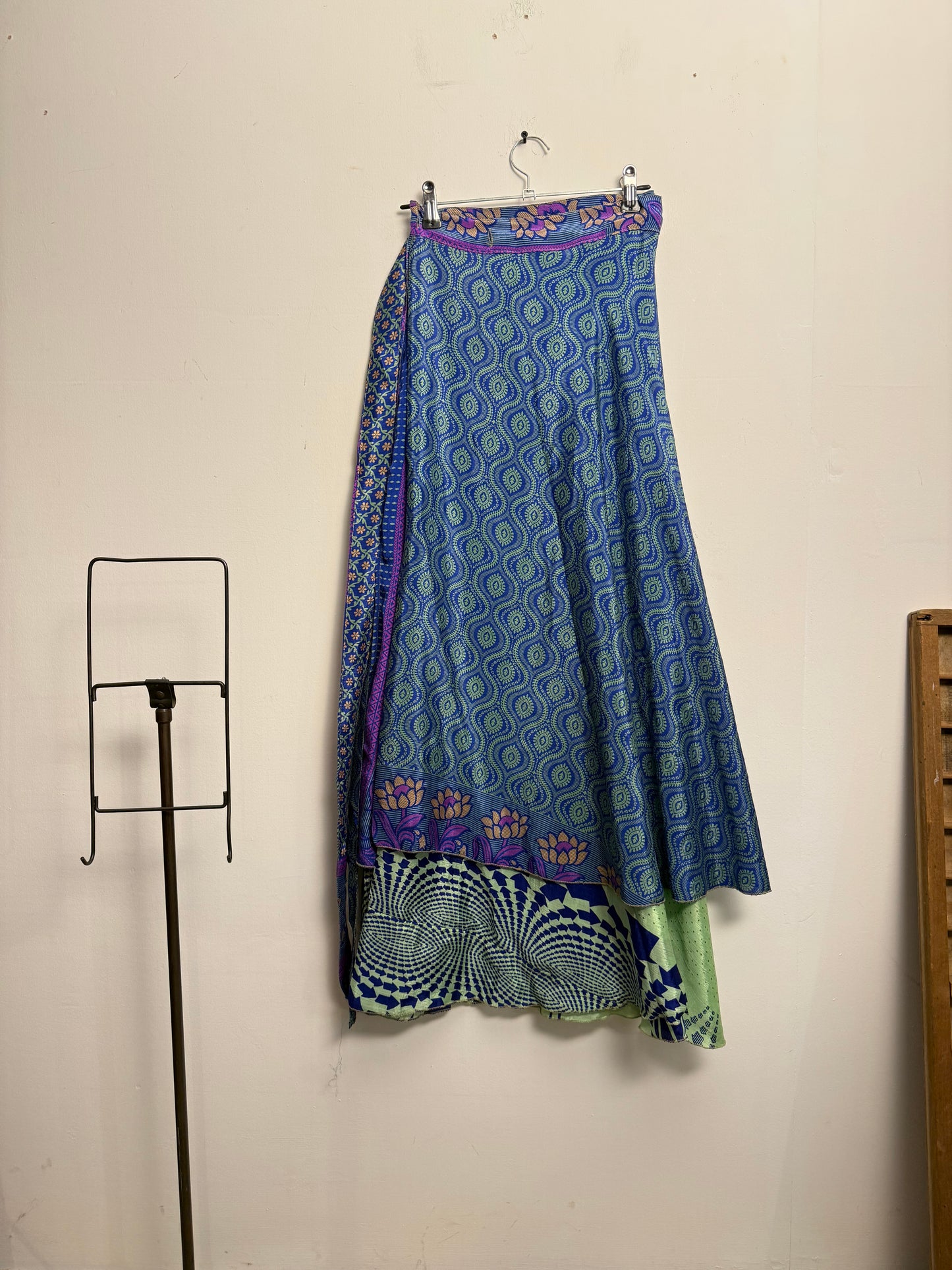 Vintage Saree Silk Wrap Skirt