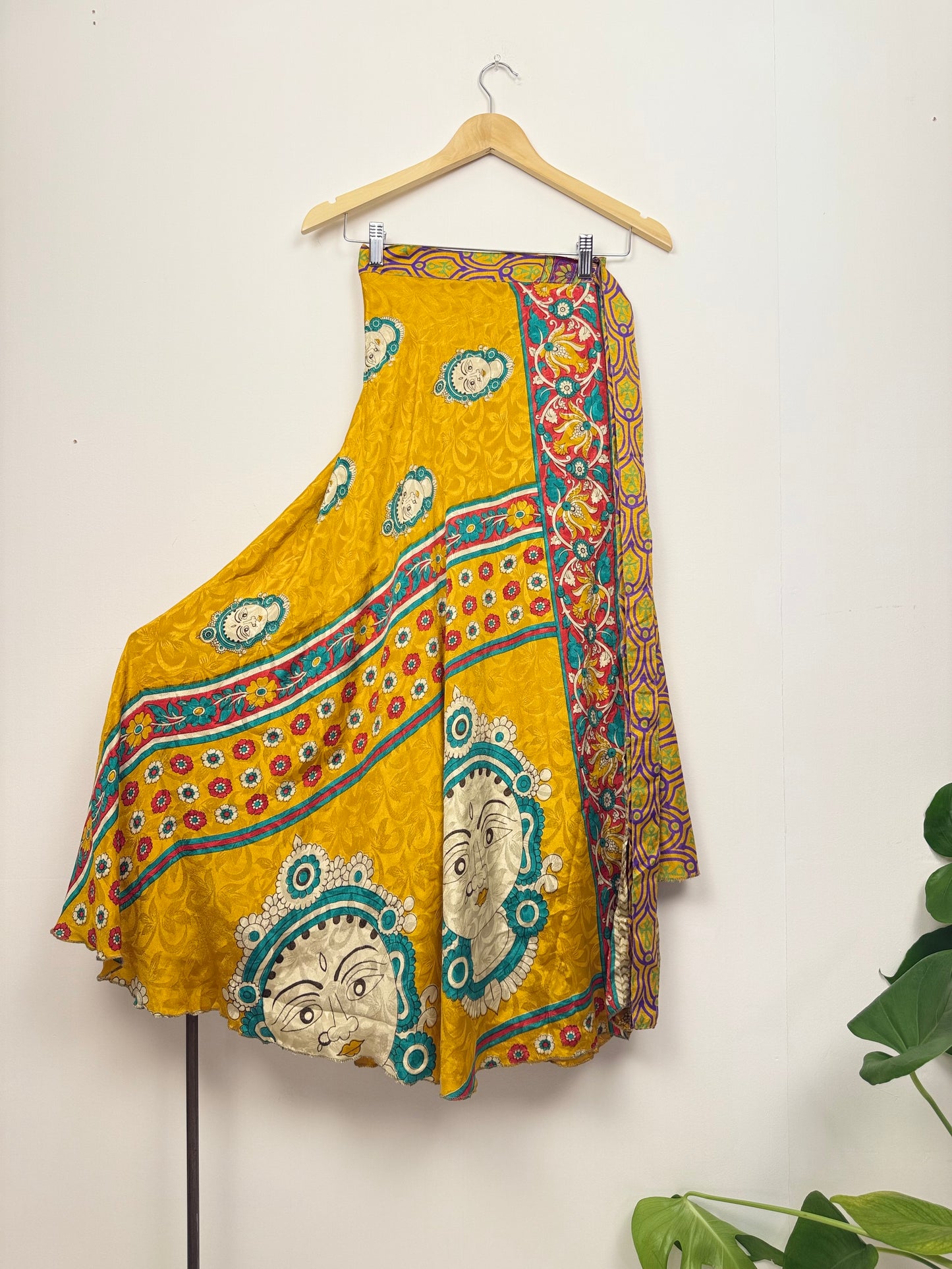 Vintage Saree Silk Wrap Skirt