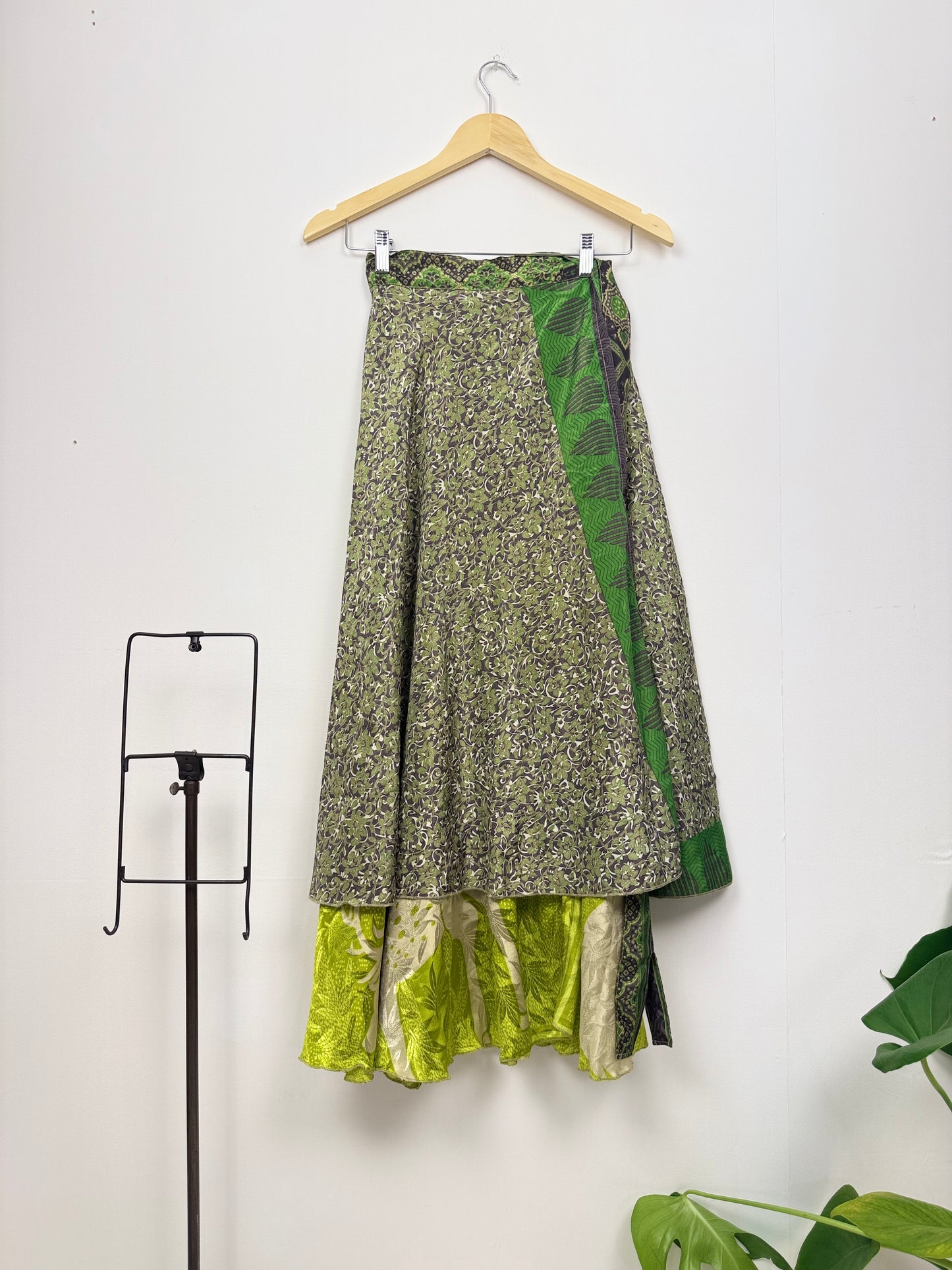 Vintage Saree Silk Wrap Skirt