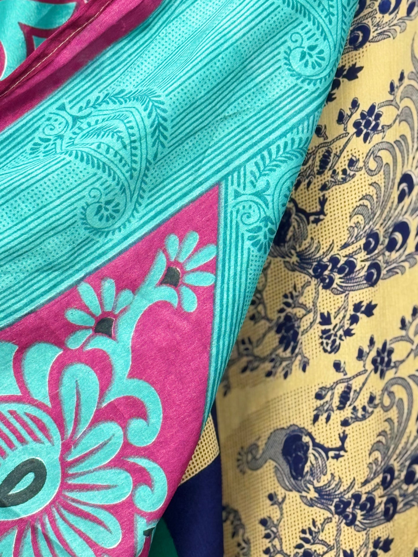 Vintage Saree Silk Wrap Skirt
