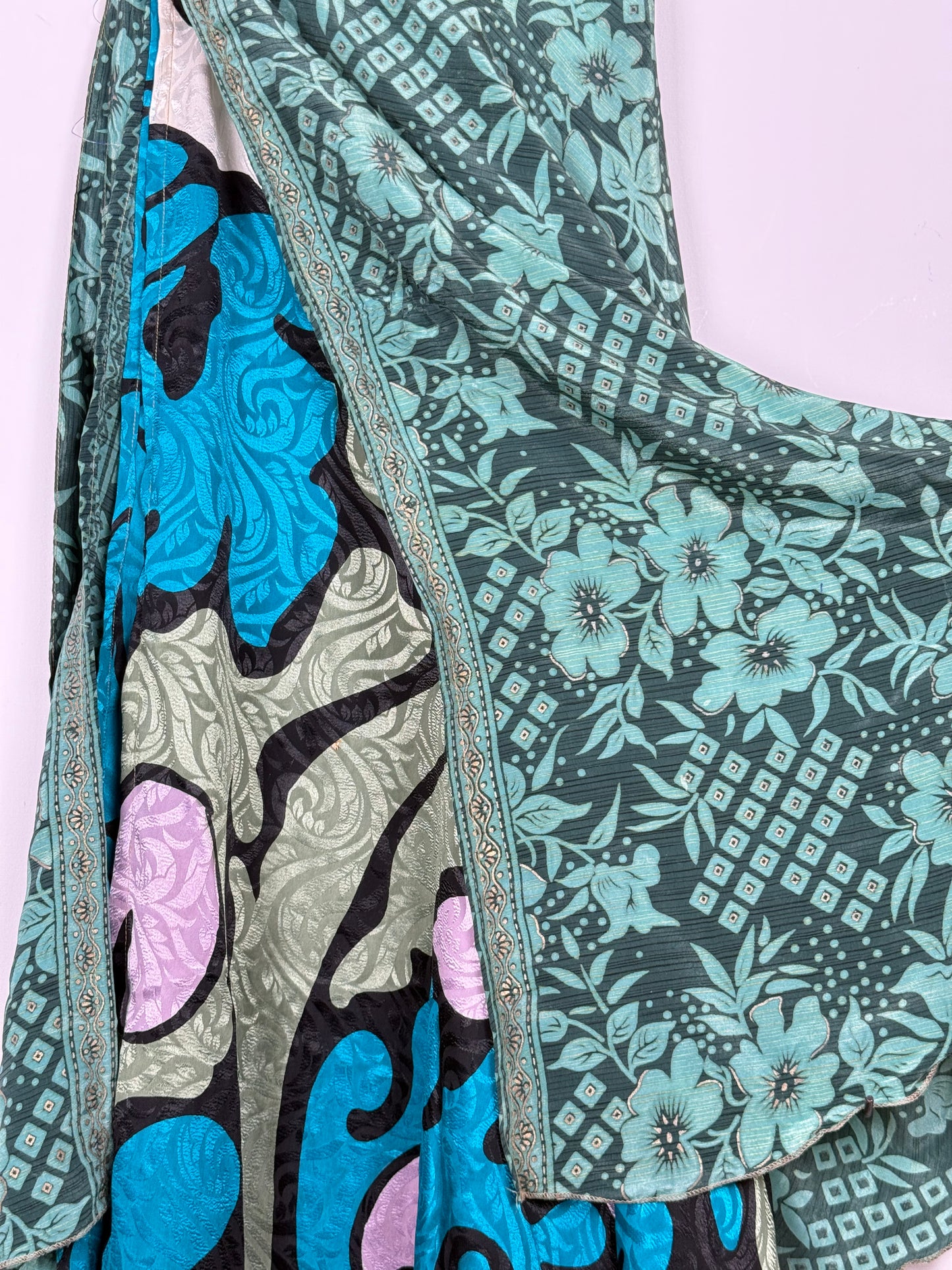 Vintage Saree Silk Wrap Skirt