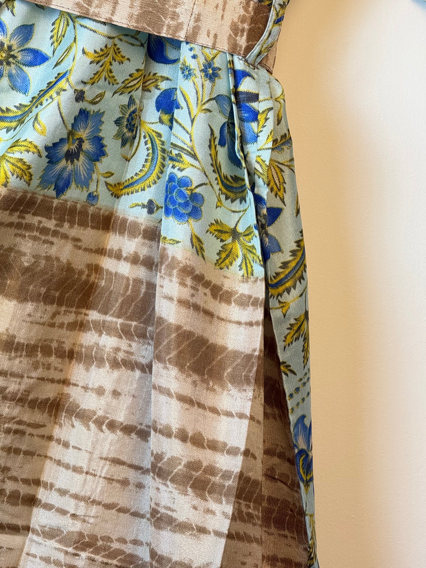 Vintage Saree Silk Kimono / Duster - Long