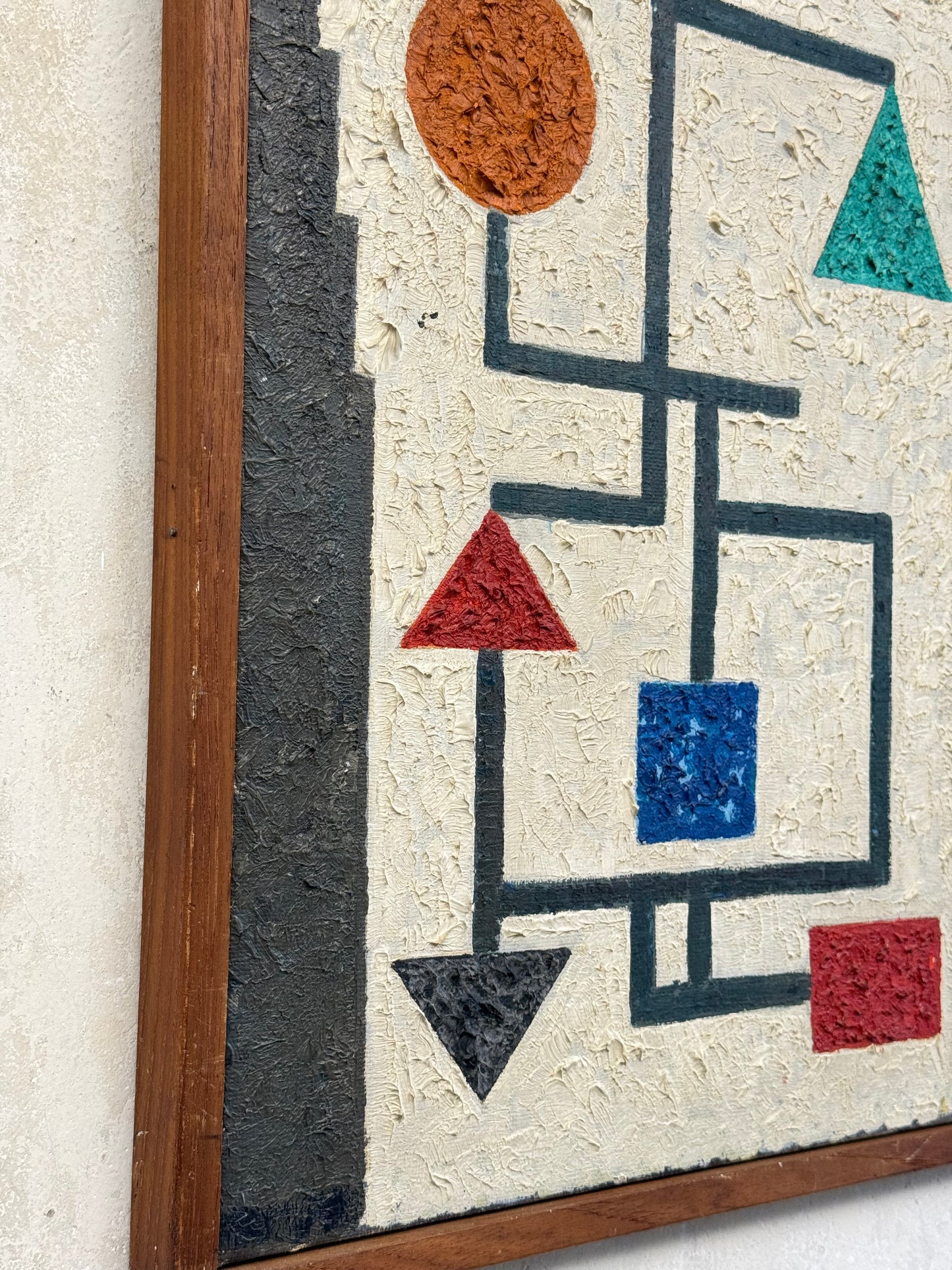 Abstract Geometric Oil on Canvas