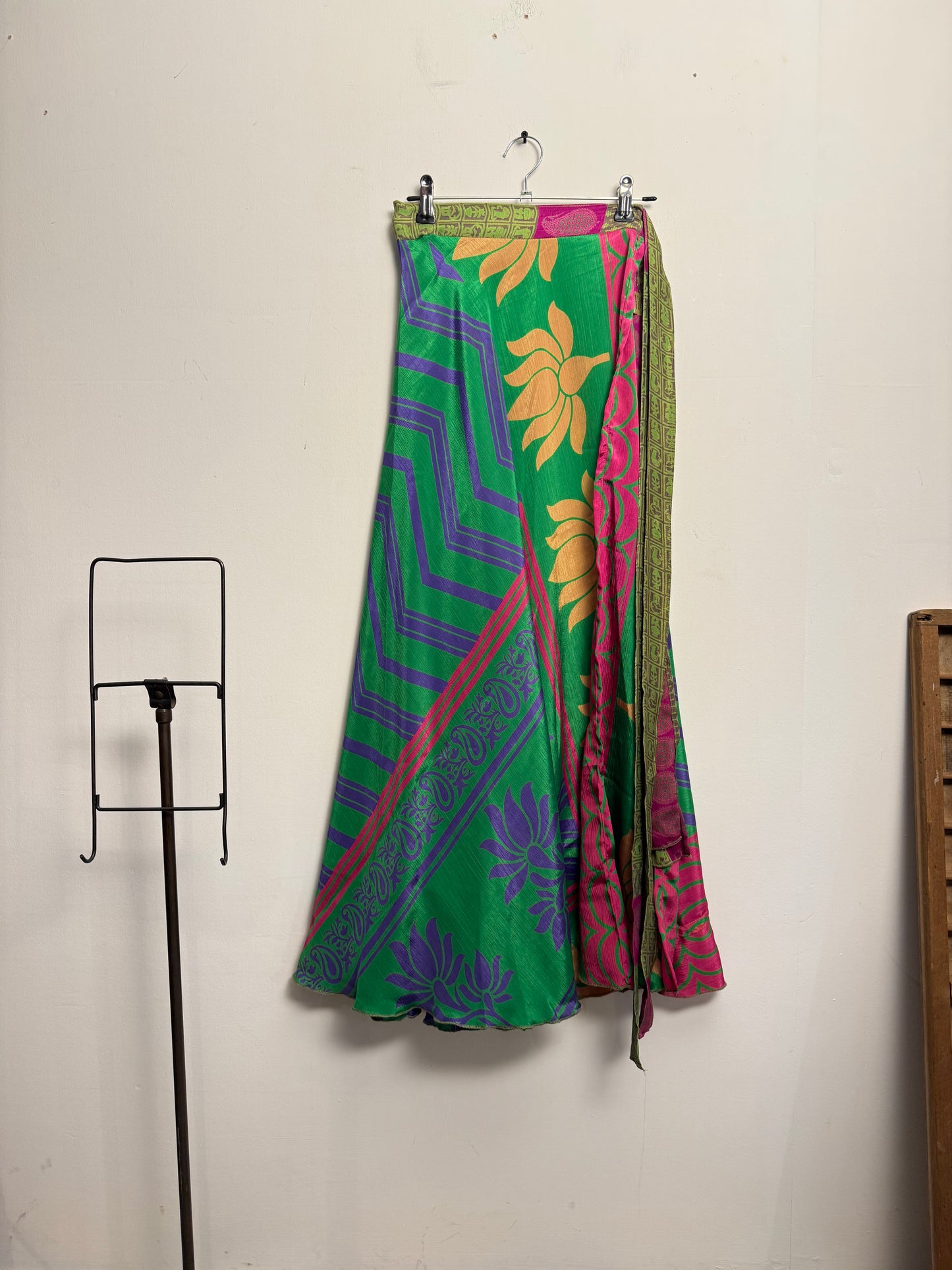 Vintage Saree Silk Wrap Skirt