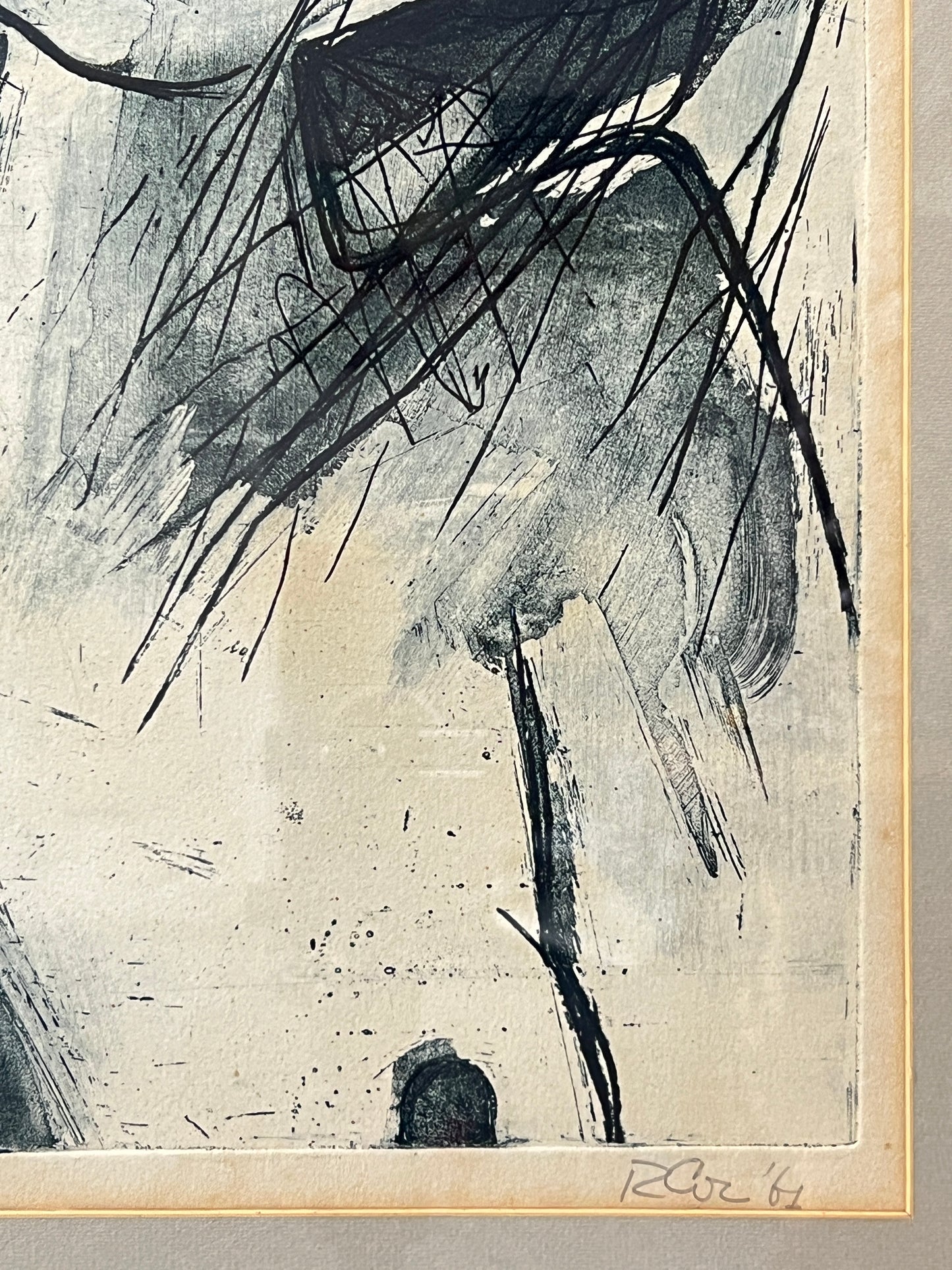 Two Ladies Aquatint Engraving | Dutch 1961