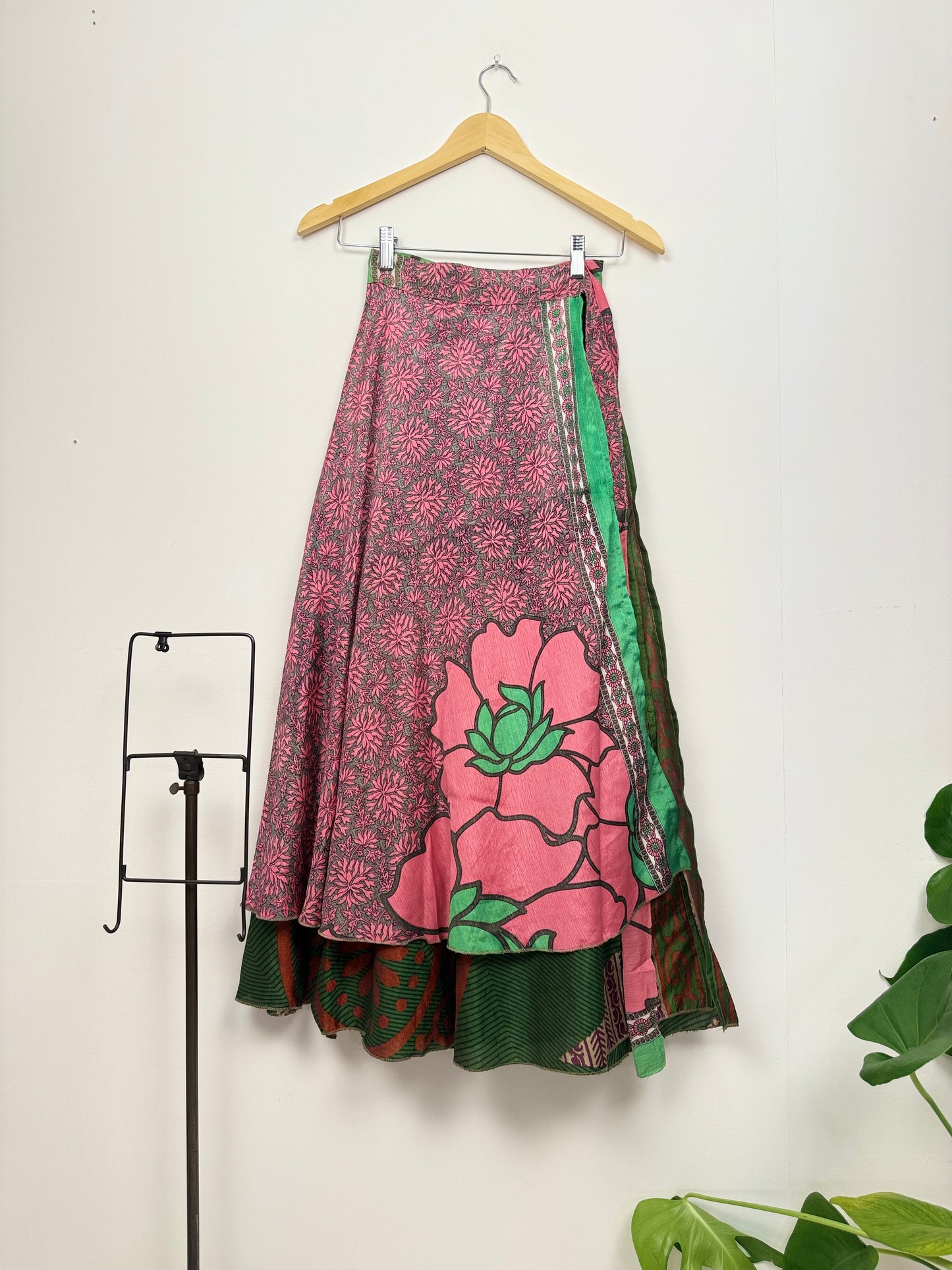 Vintage Saree Silk Wrap Skirt