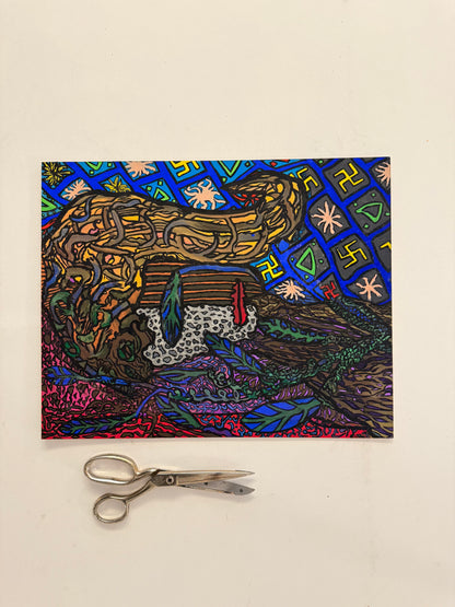 No. 173 Mosleyosaurus - PETER CROTTY, British | 1943-present