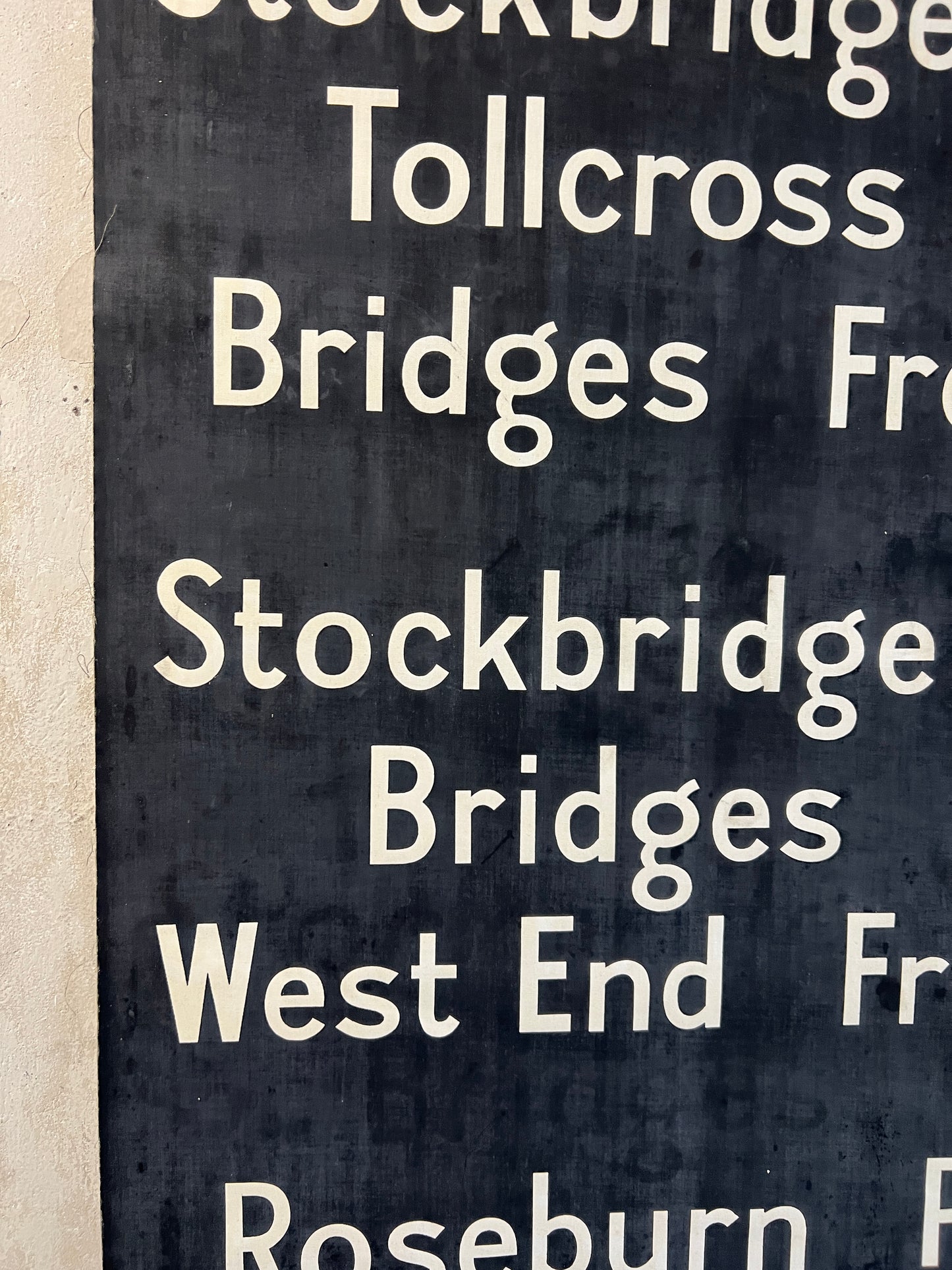 Edinburgh Destination Bus Blind