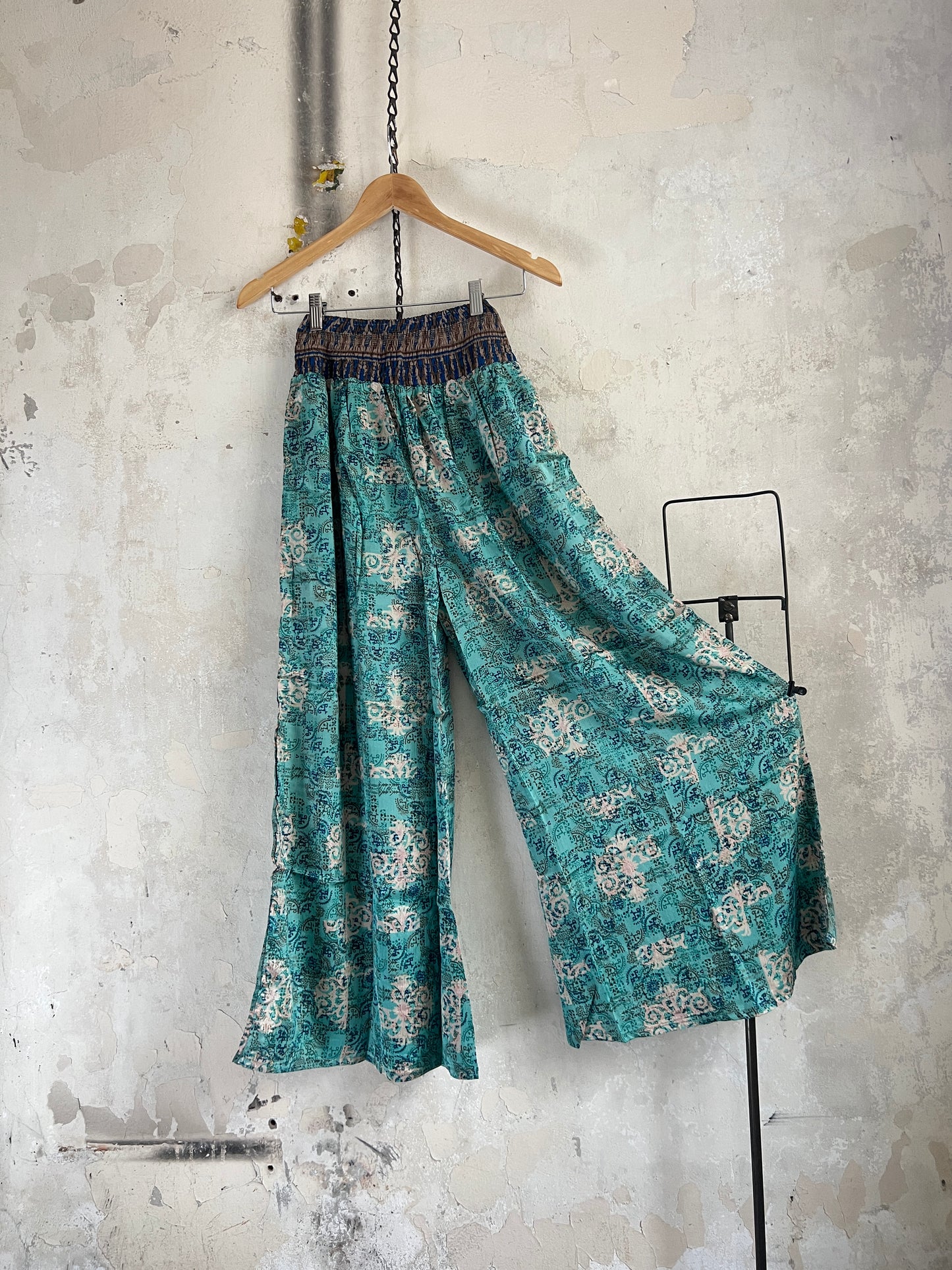 Vintage Saree Silk Trousers & Shirt Co-ordinated Set