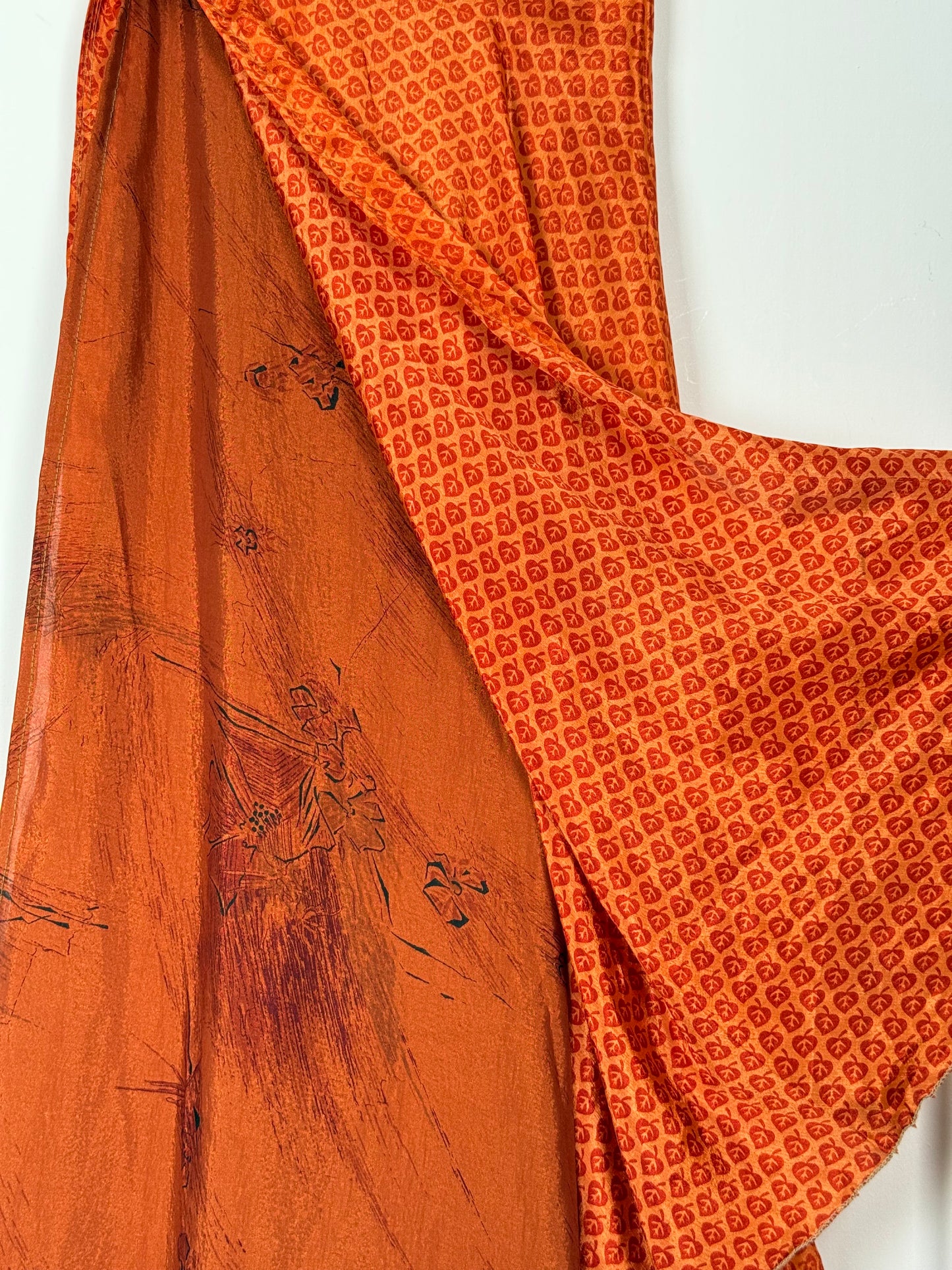 Vintage Saree Silk Wrap Skirt
