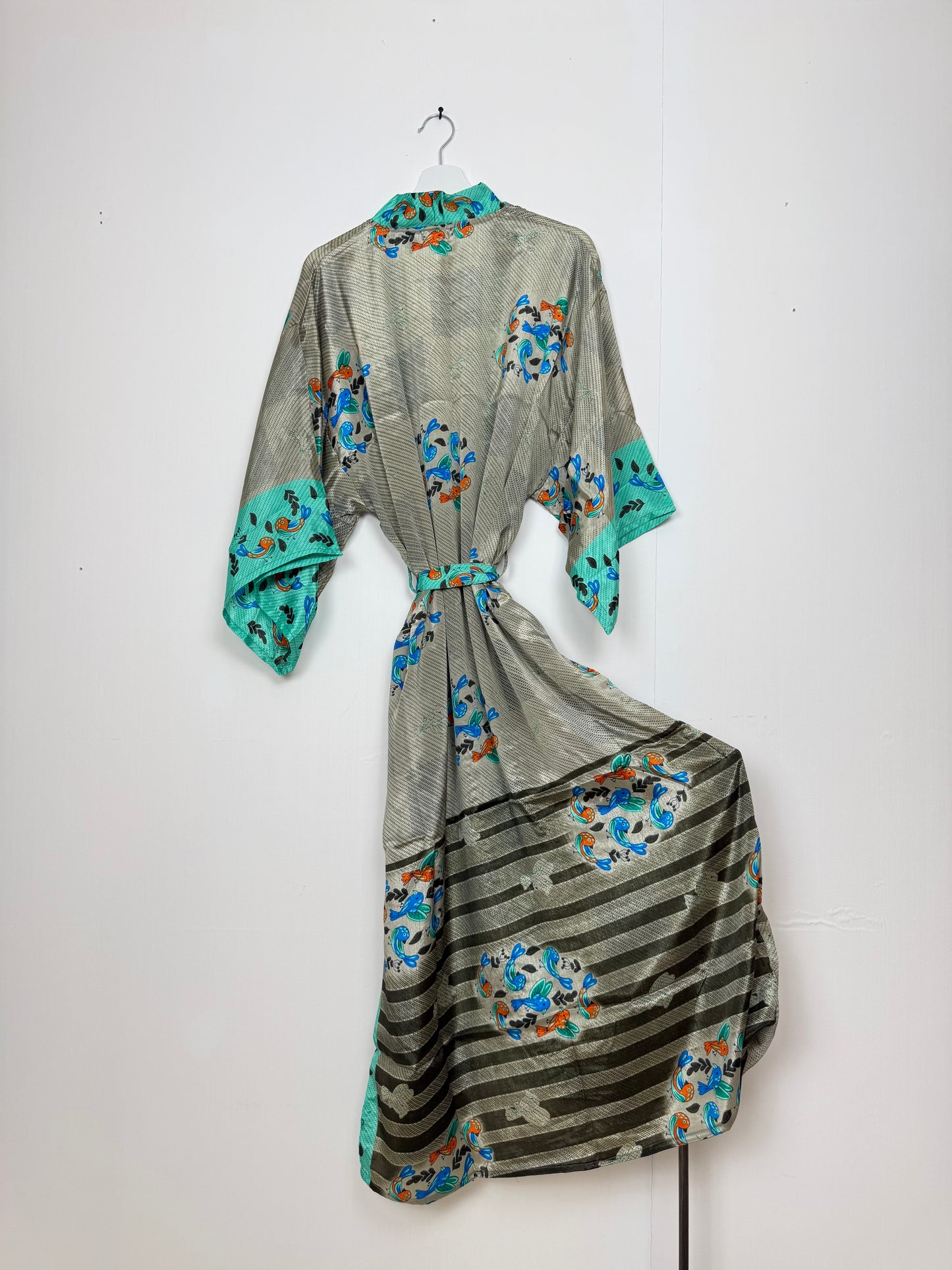 LVintage Saree Silk Kimono / Duster - Long