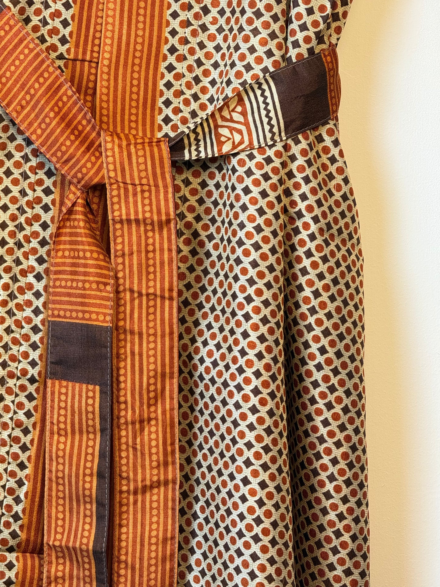 Vintage Saree Silk Kimono / Duster - Long