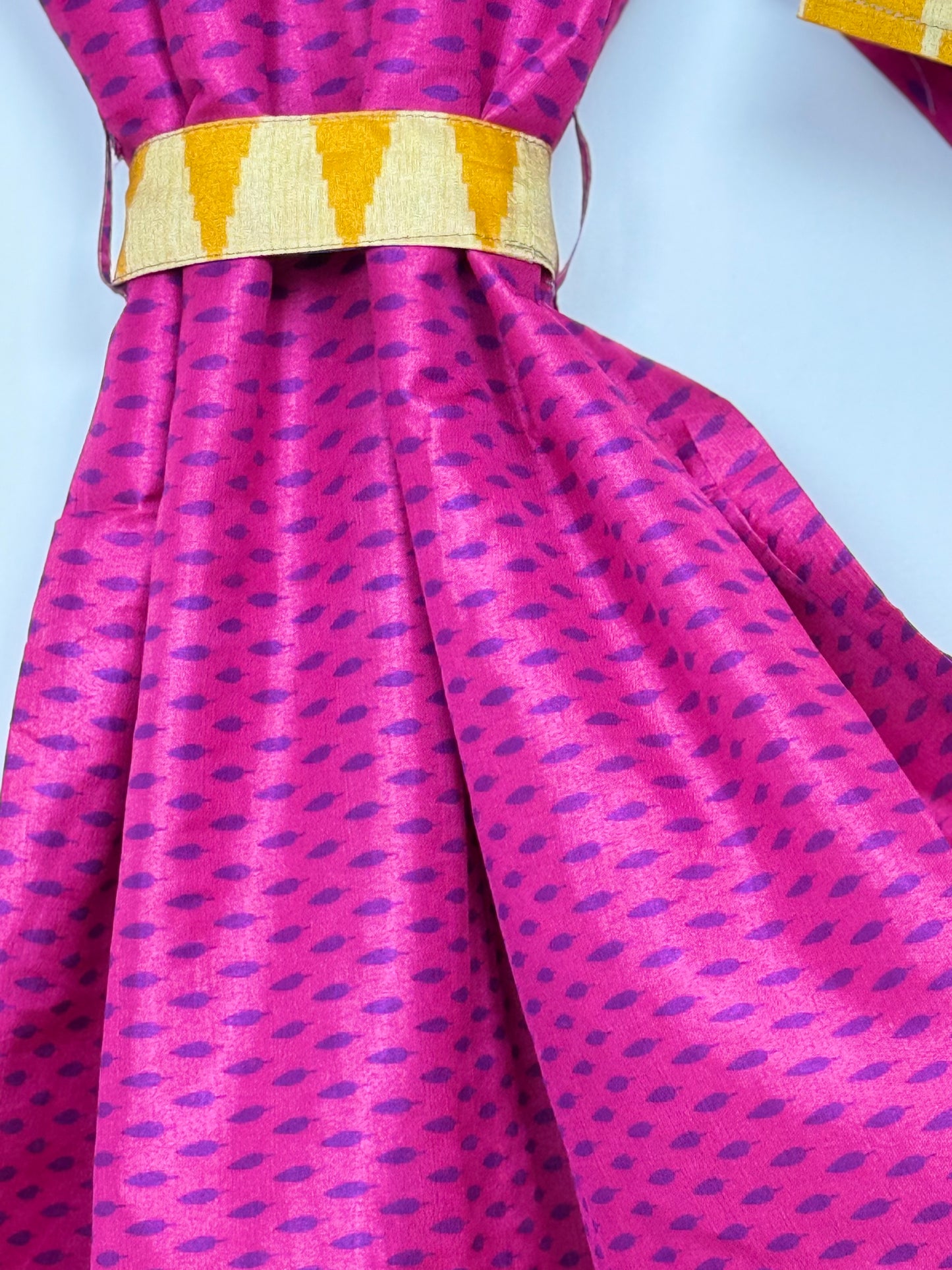 Vintage Saree Silk Kimono / Duster - Long