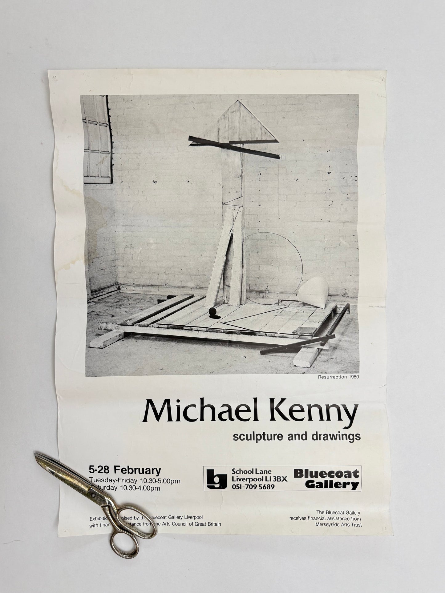 MICHAEL KENNY sculpture and drawings, Bluecoat Gallery | Art Poster