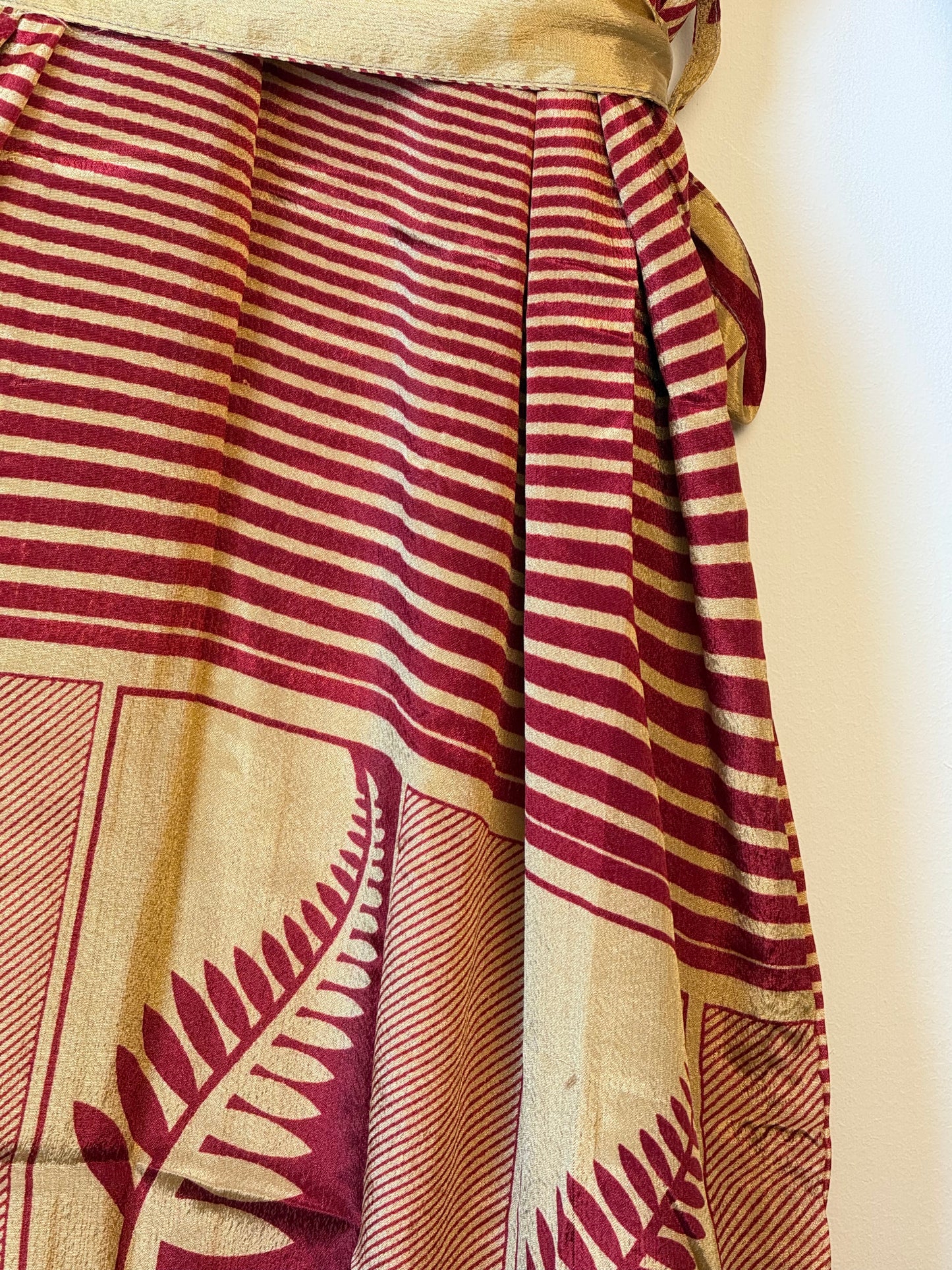 Vintage Saree Silk Kimono / Duster - Long