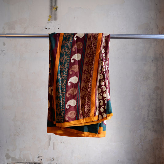 Vintage Pure Silk Saree Fabric