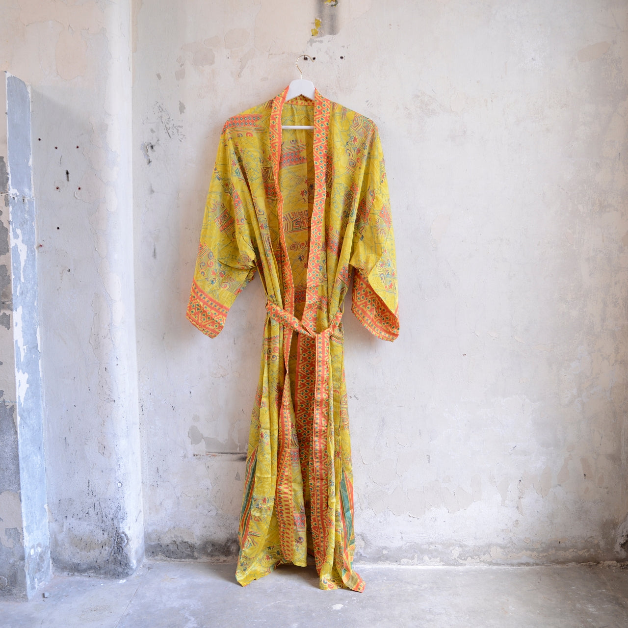Long Vintage Silk Kimono