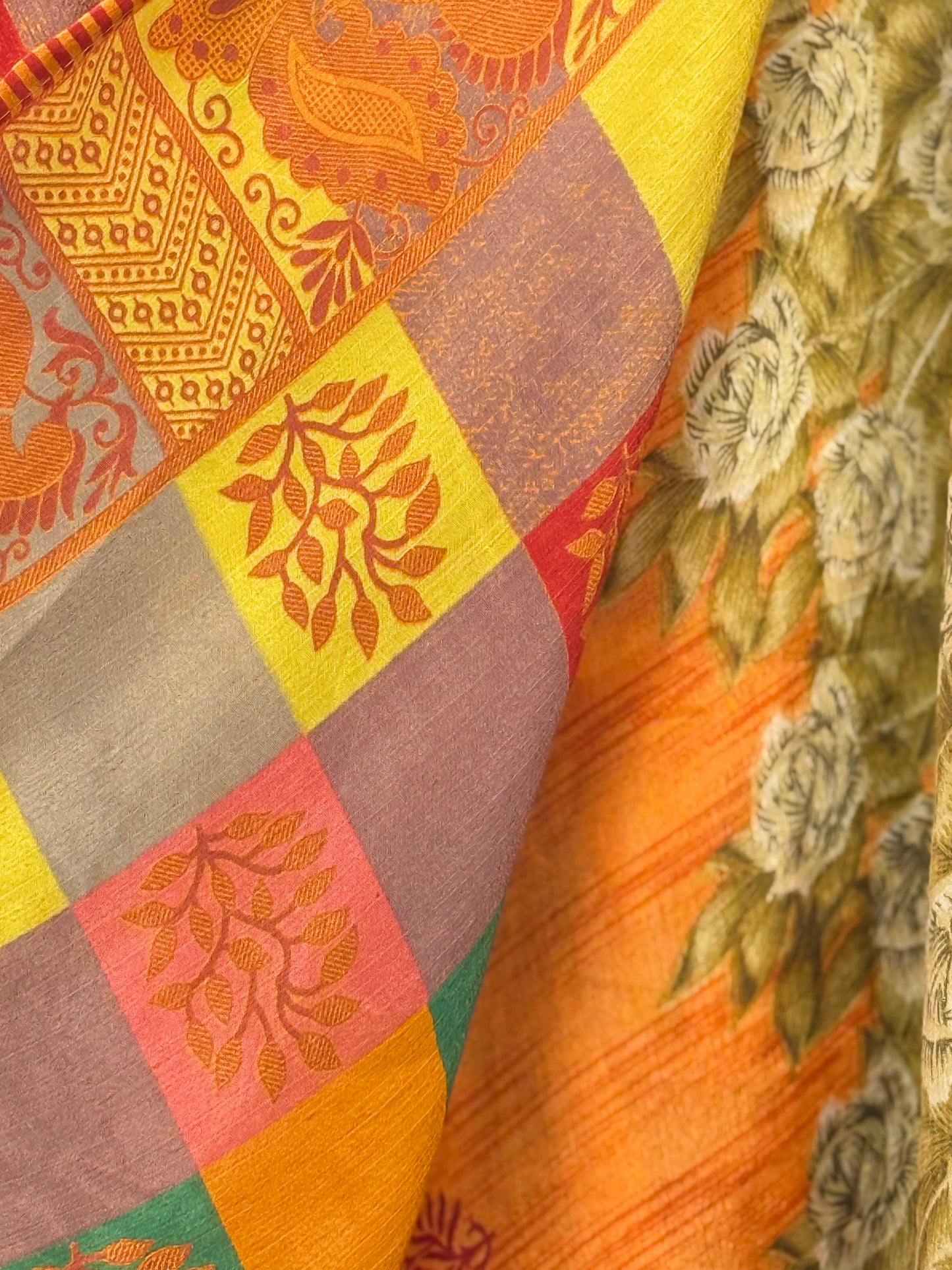 Vintage Saree Silk Wrap Skirt