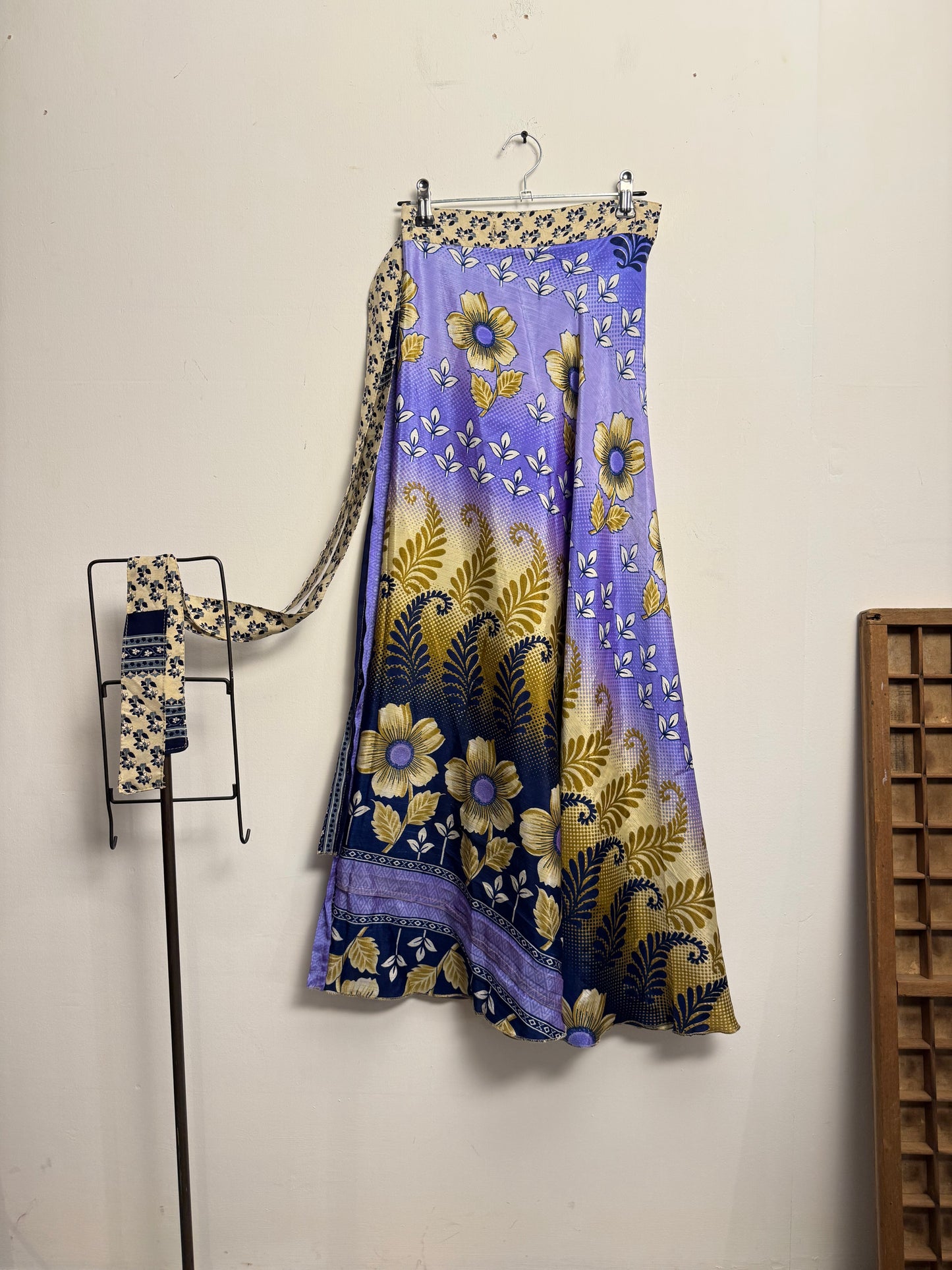 Vintage Saree Silk Wrap Skirt