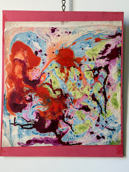 Marbled Abstract George & Dragon - Patricia Arnett NDD DFA | English, 1923-2022