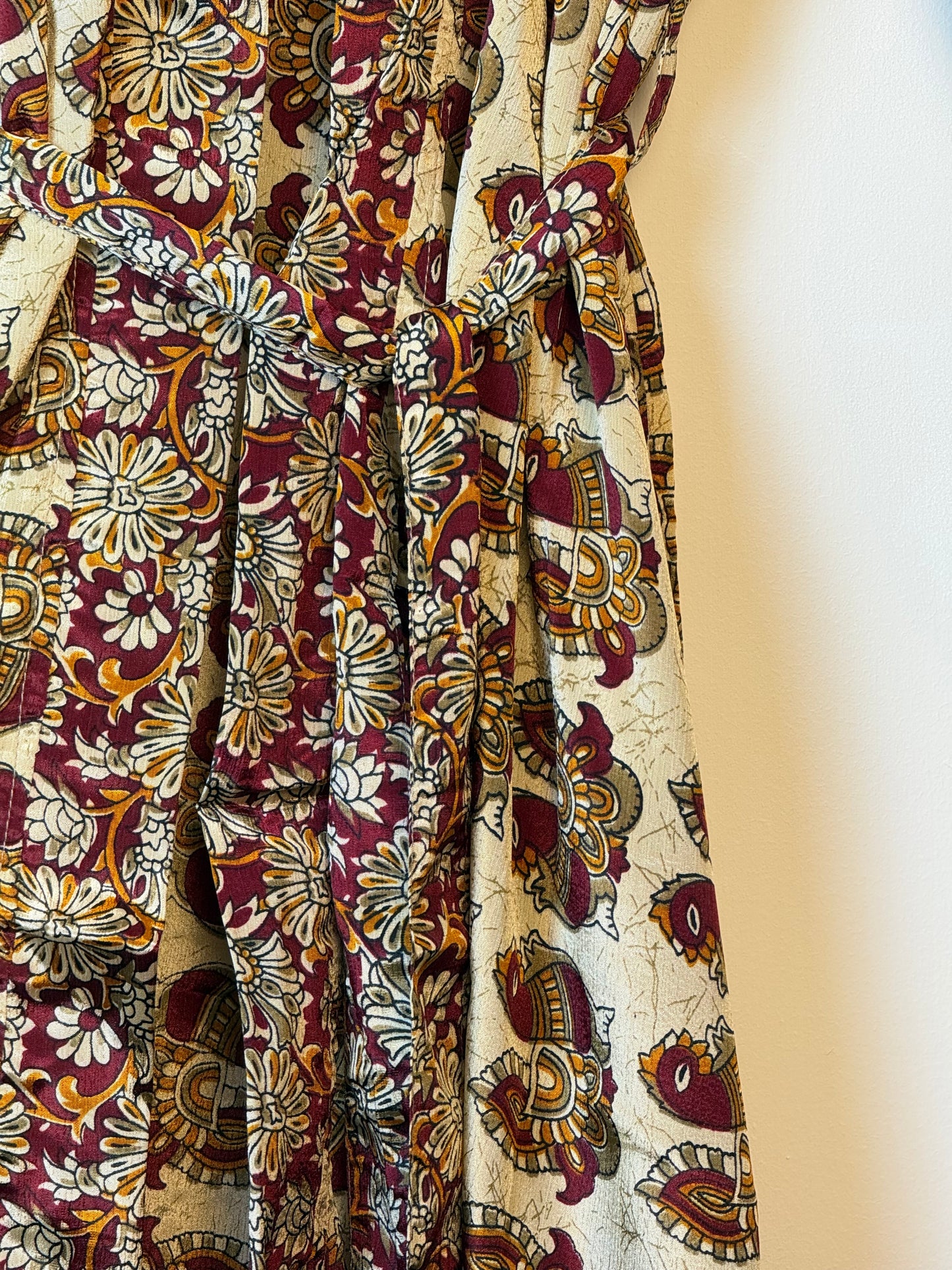 Vintage Saree Silk Kimono / Duster - Long