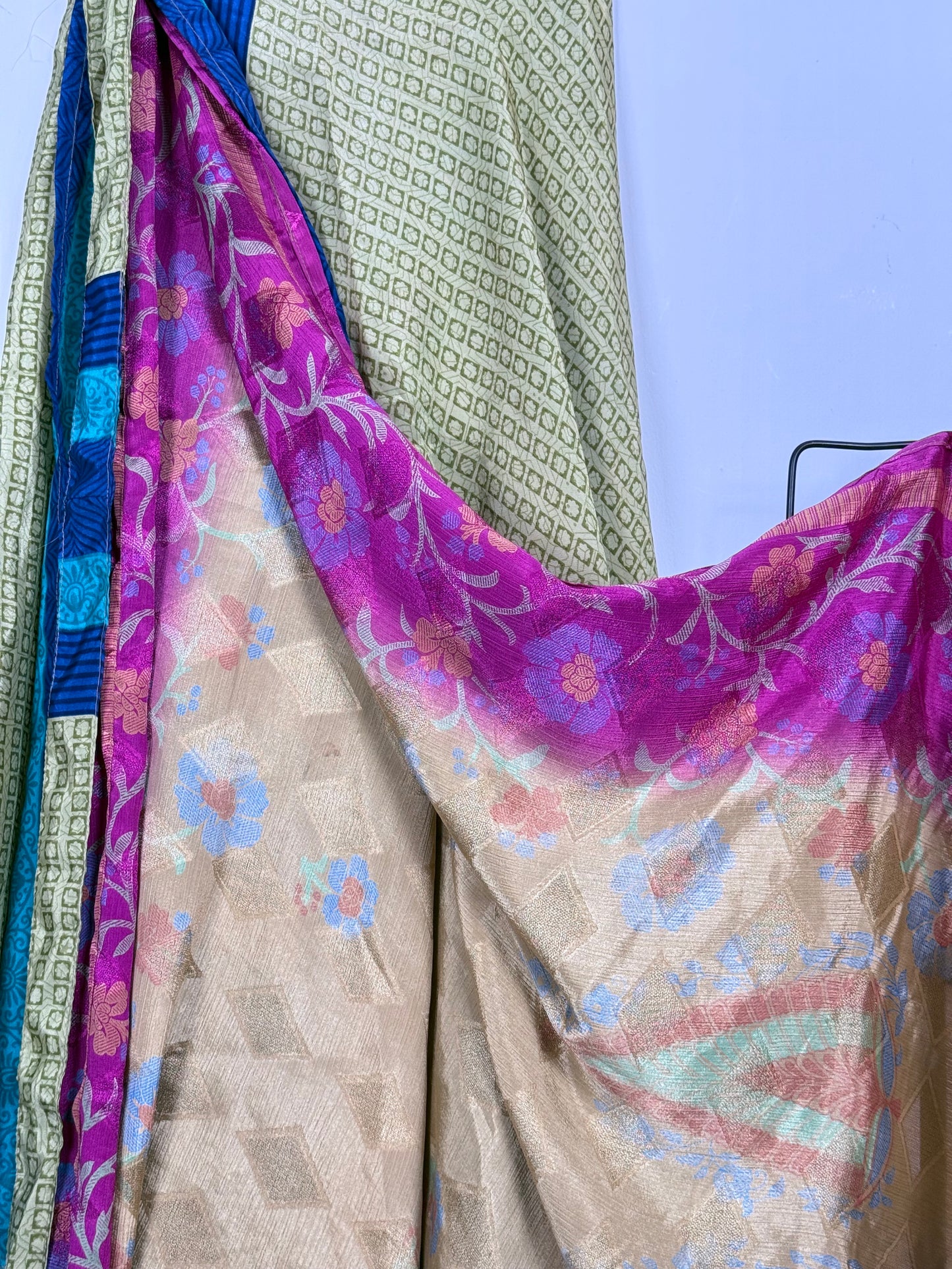 Vintage Saree Silk Wrap Skirt