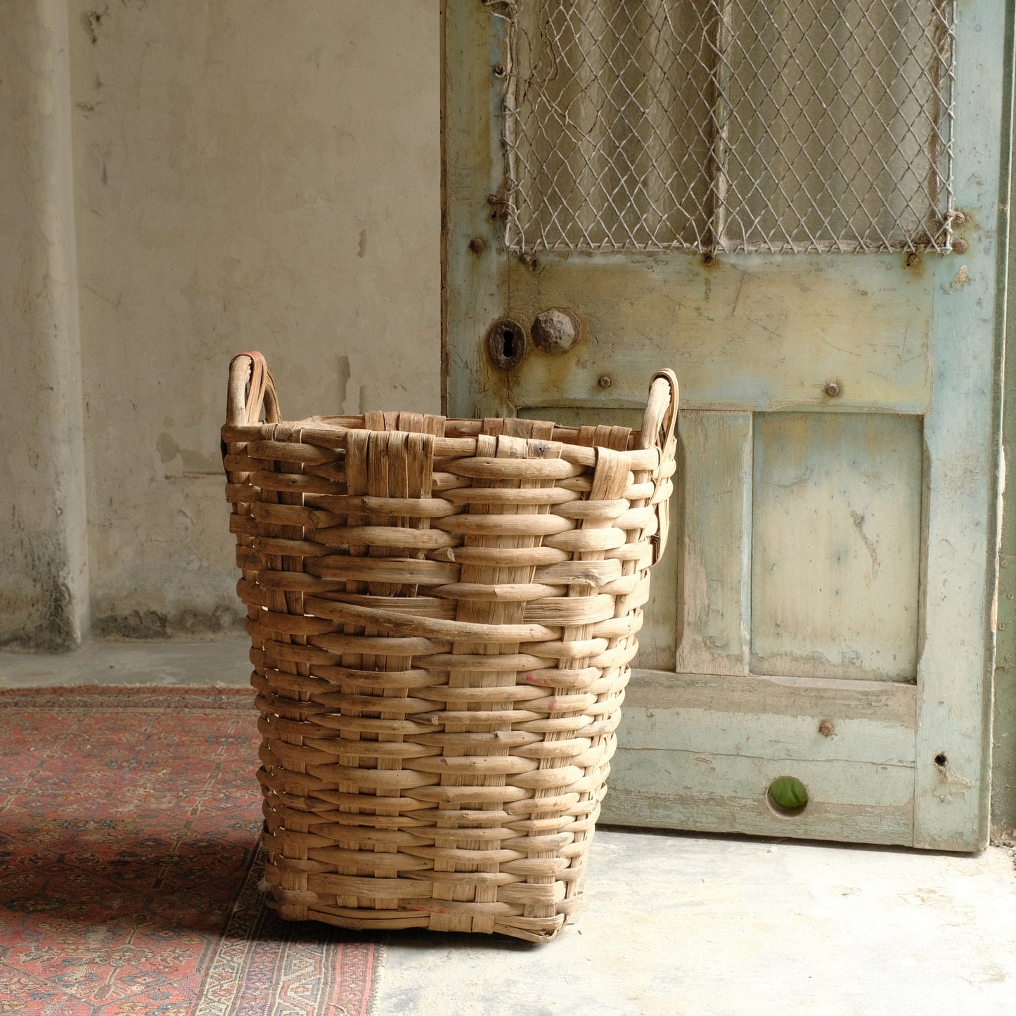Large French Vineyard Basket c1900
