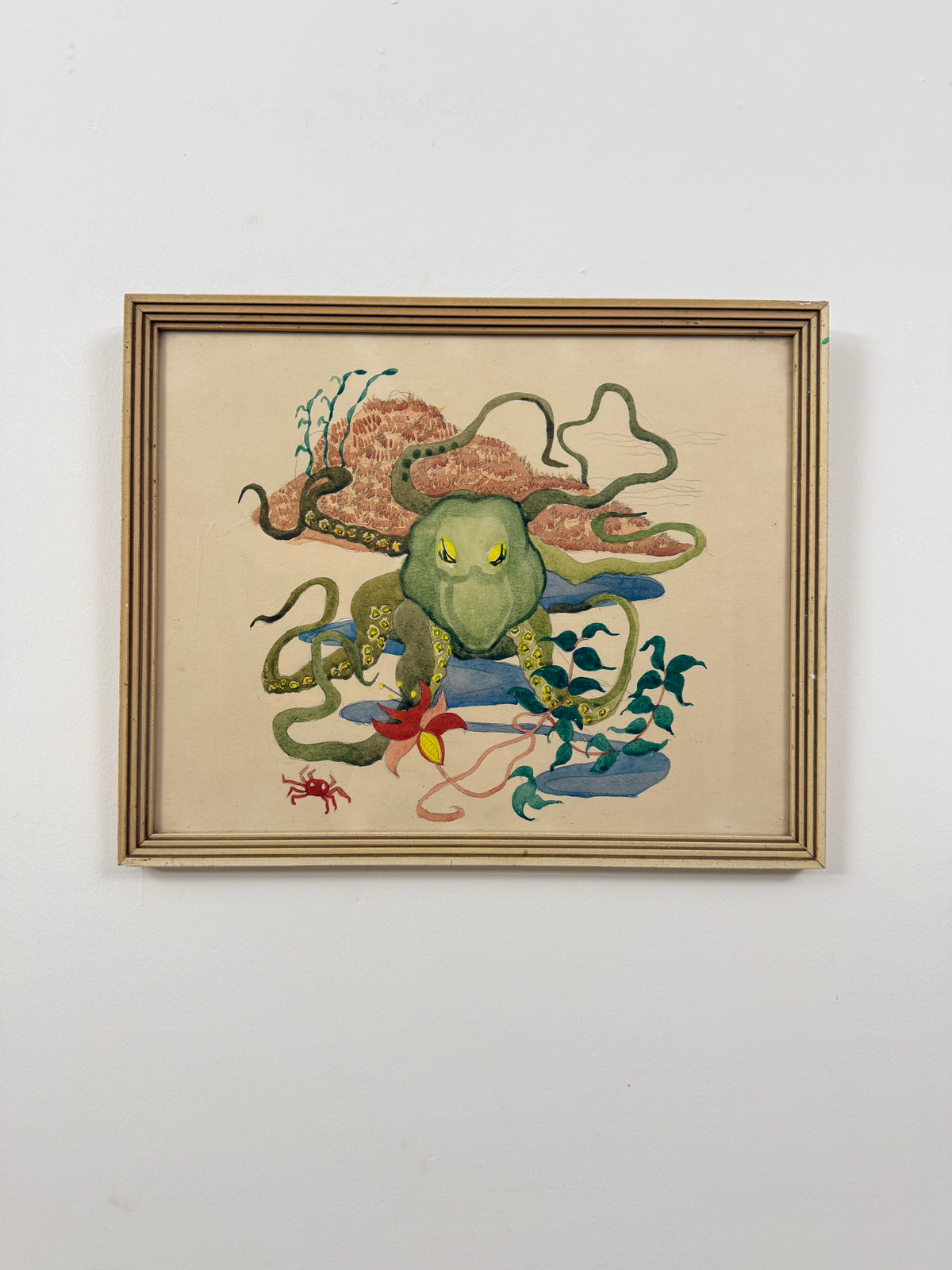 The Octopus | Original Marine Watercolour | c.1930-1950