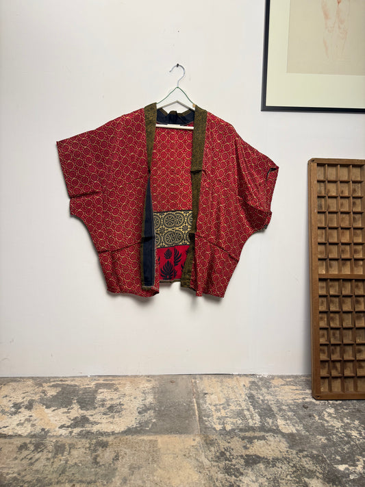 Vintage Saree Silk Shrug Blouse