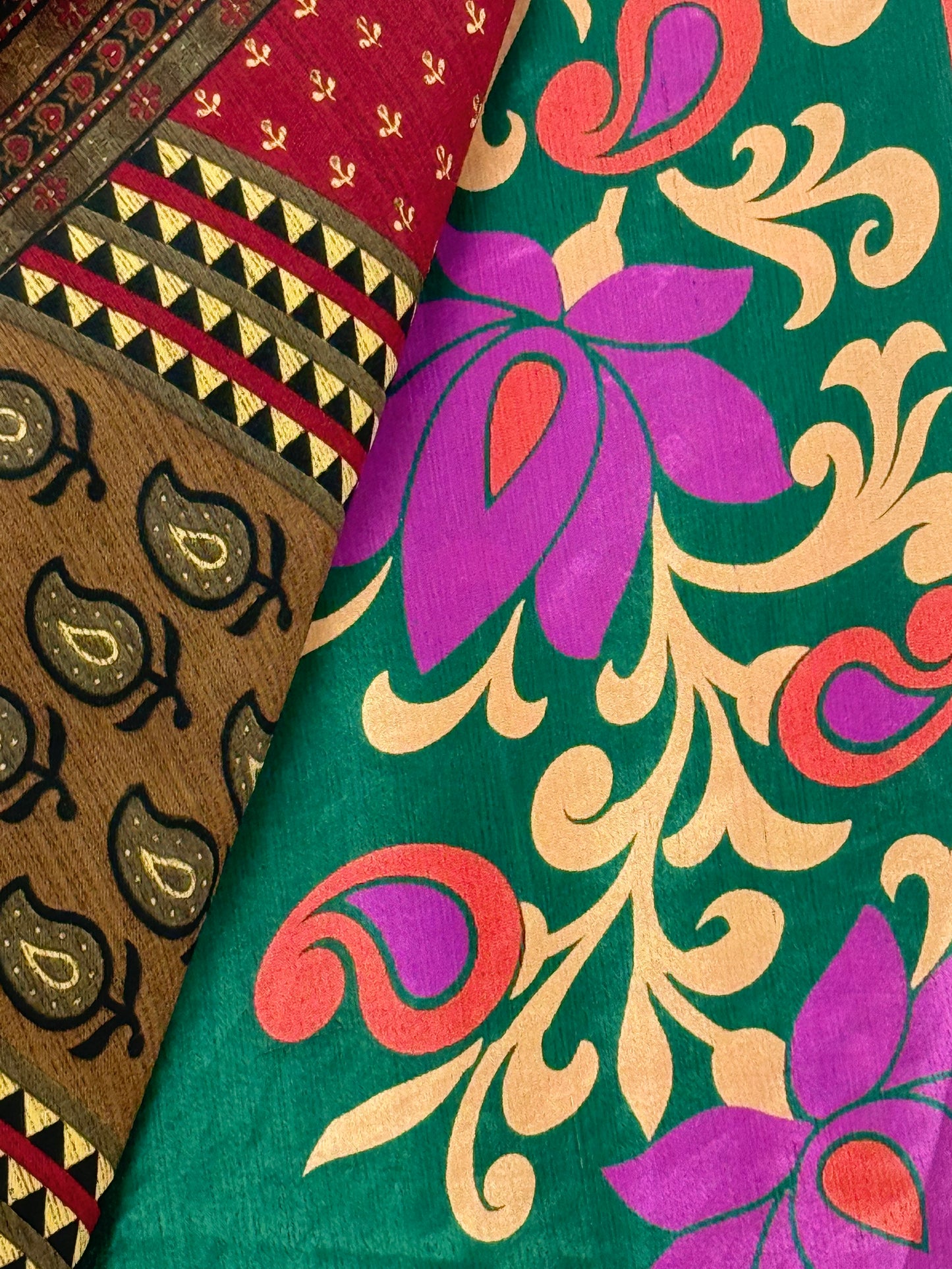 Vintage Saree Silk Wrap Skirt