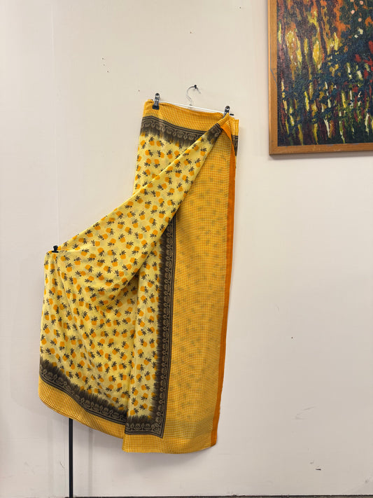 Vintage Pure Silk Saree Fabric