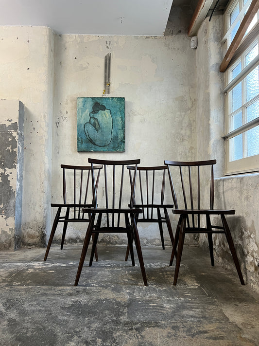 Pair 1960’s Ercol 391 Stick Leg Chairs
