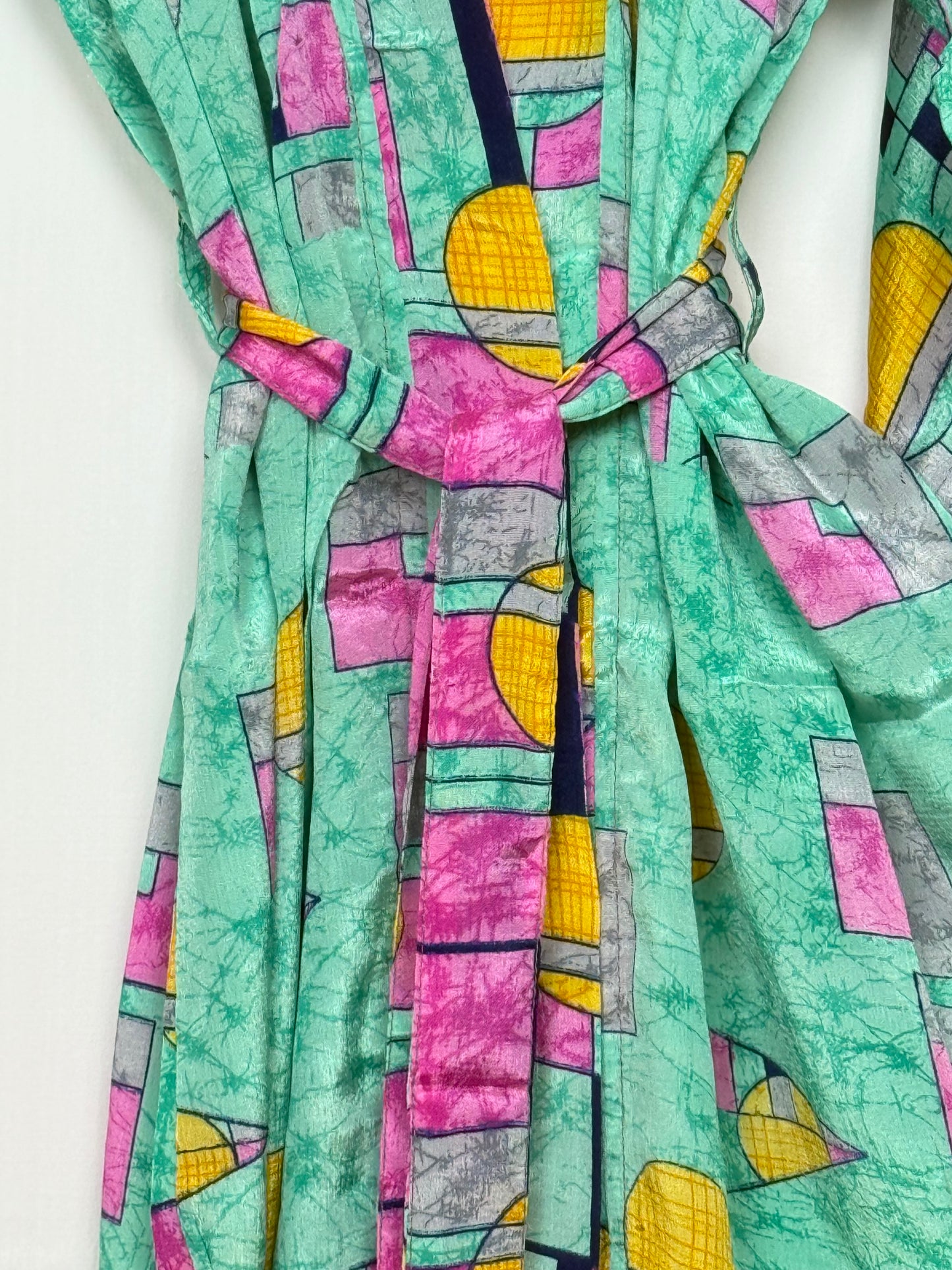 Vintage Saree Silk Kimono / Duster - Long