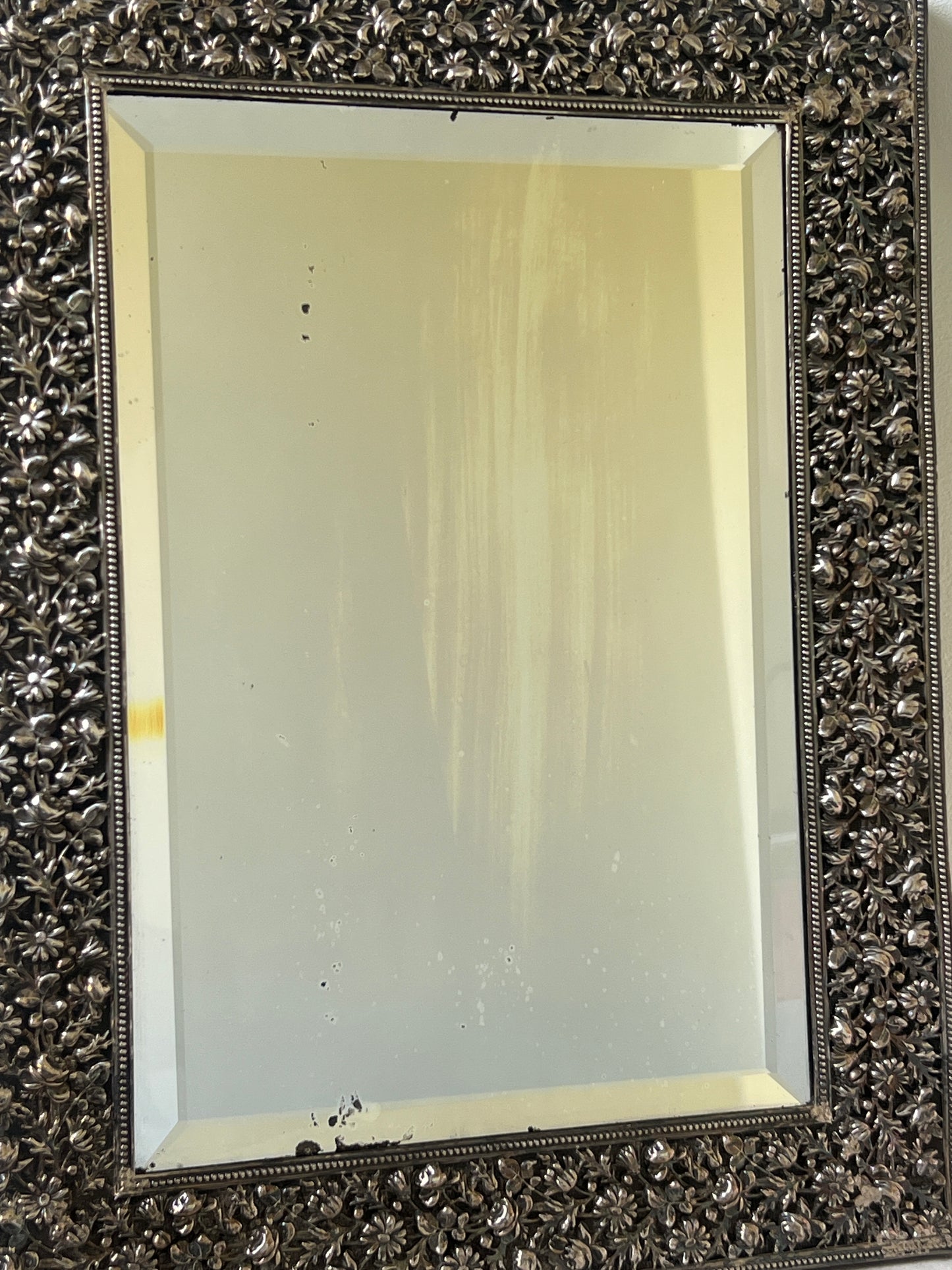 A 19th Century Silver Wall Mirror
