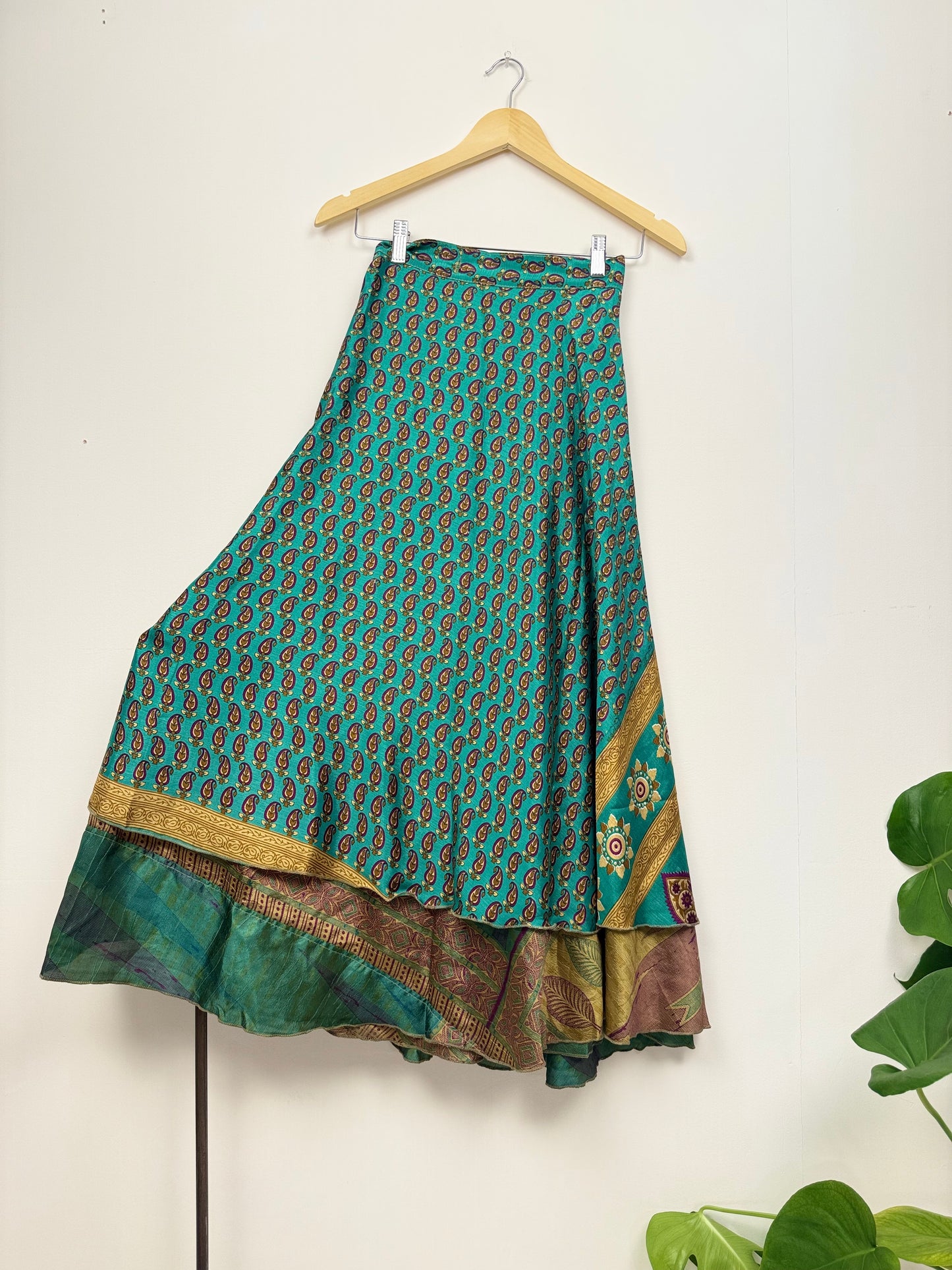Vintage Saree Silk Wrap Skirt