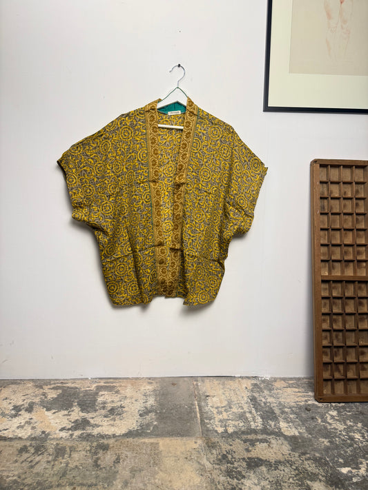 Vintage Saree Silk Shrug Blouse