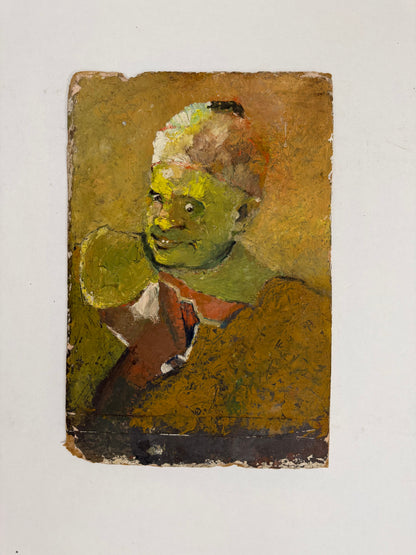 Portrait in Yellow/ Landscape Verso - Oxshott Pottery Estate HENRY WREN